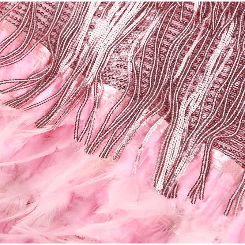Women's Élora Luxury Feather Mini Dress