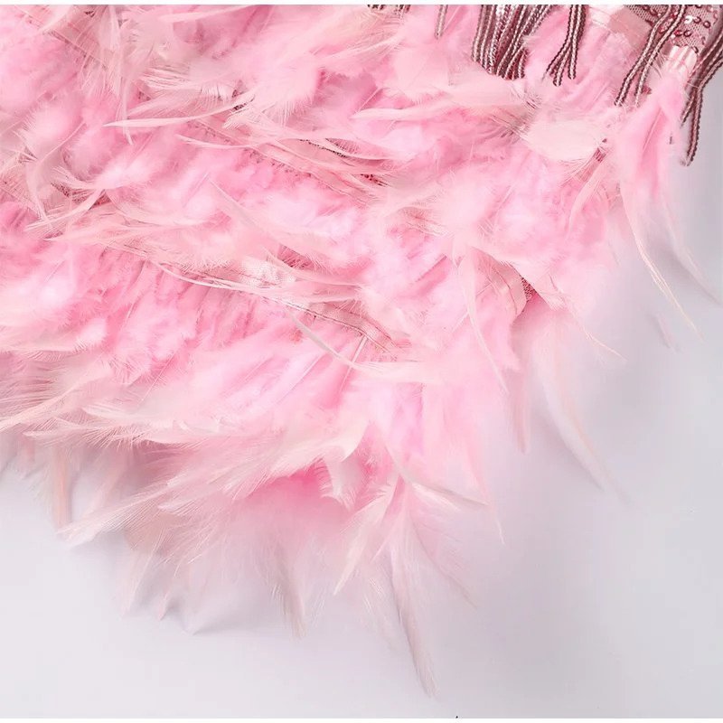 Women's Élora Luxury Feather Mini Dress