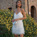 Women's Élora Luxury Feather Mini Dress