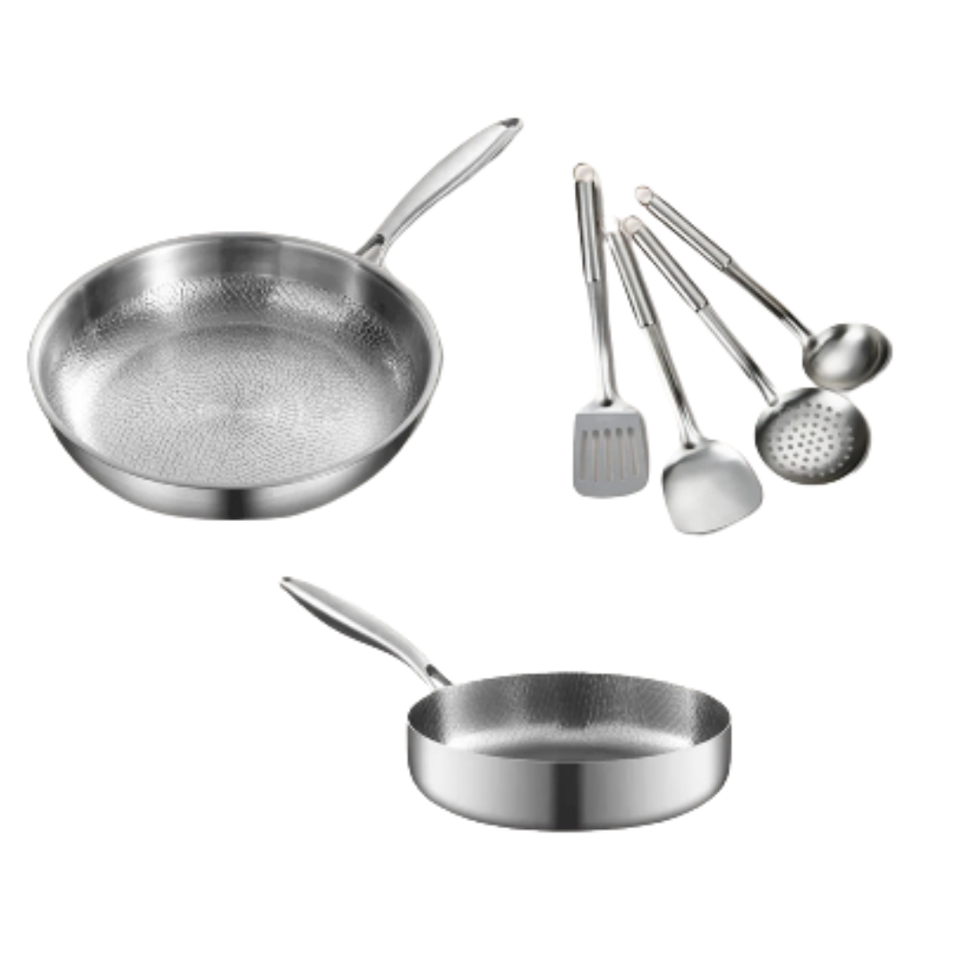 Titanium 3-Piece Nonstick Cookware Set
