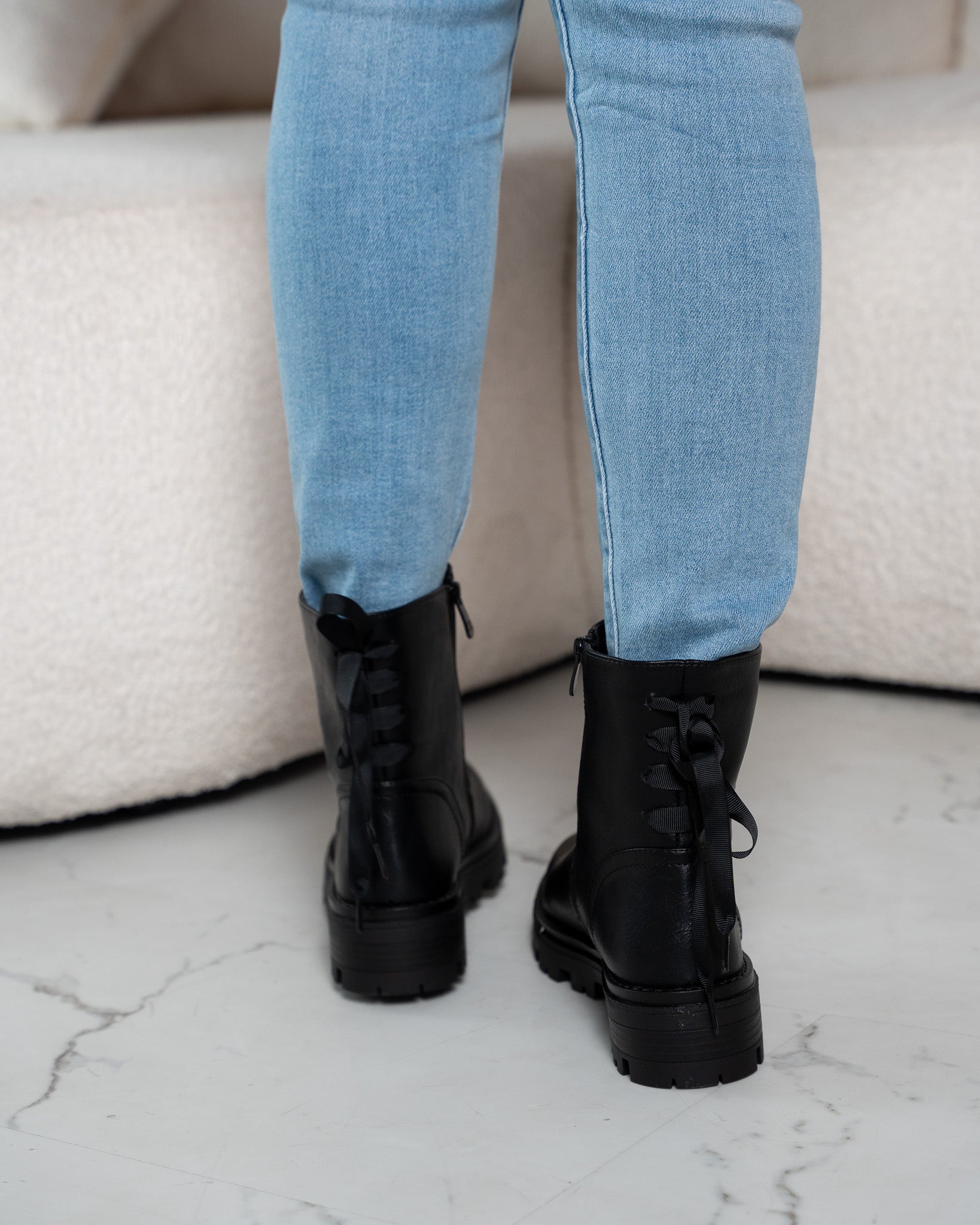 Women's Bow Detail Black Boots