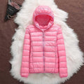Quilted Jacket with Hood – Light Pink
