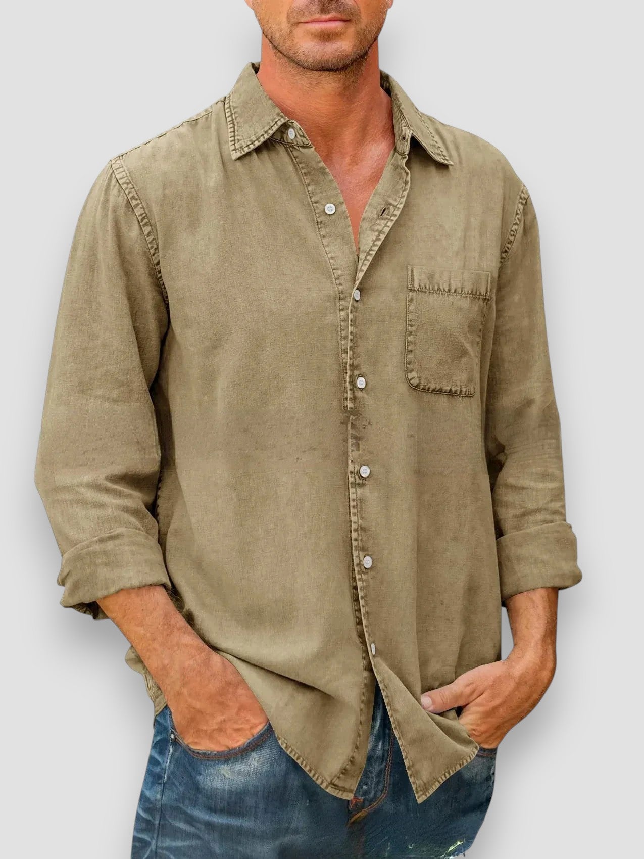 Men's Long Sleeve Casual Shirt