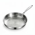 Hammered Stainless Steel Frying Pan