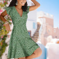 Women's Elegant Deep V-Neck Summer Dress