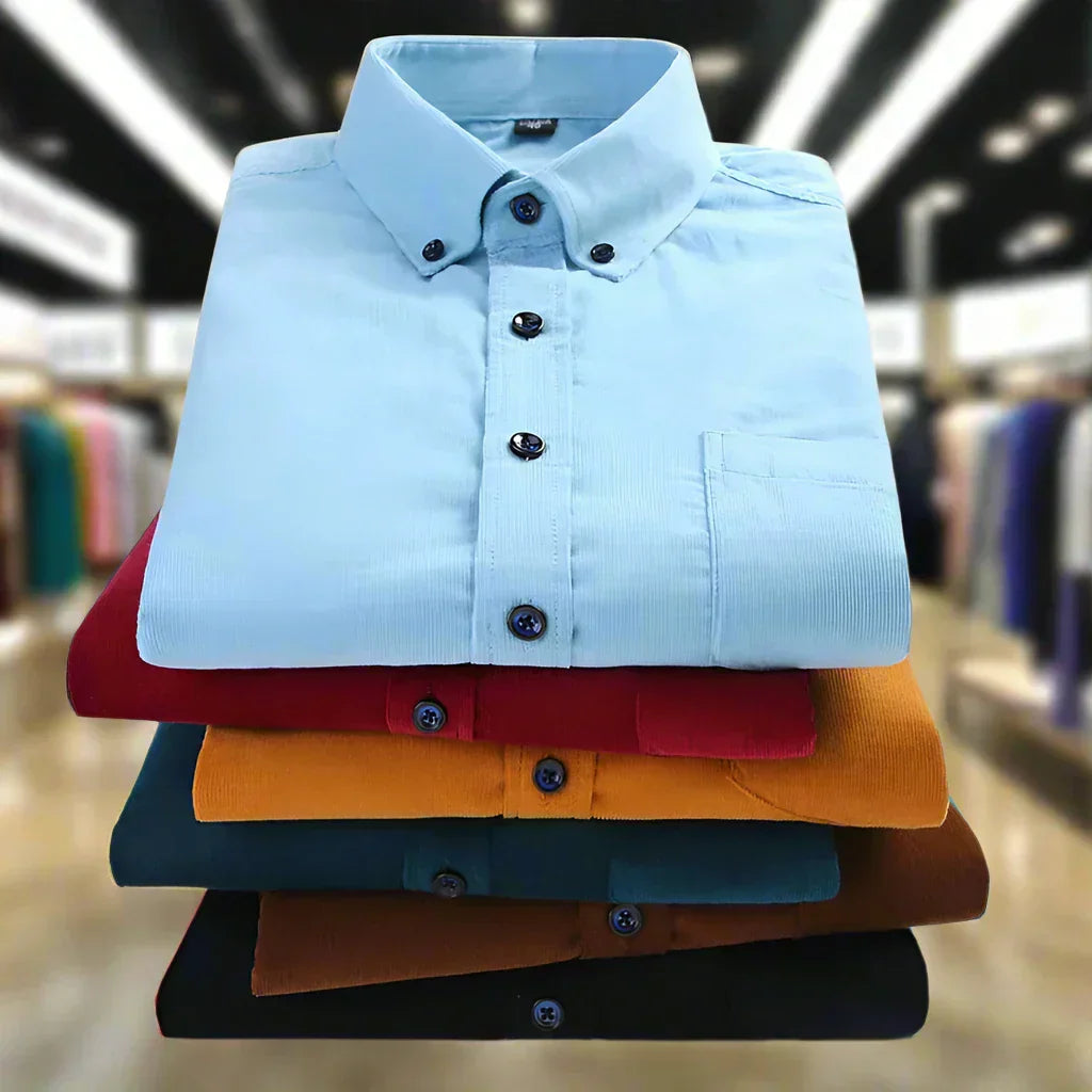 Men's Corduroy Long Sleeve Shirt