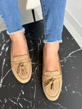 Women's Tassel Khaki Loafers