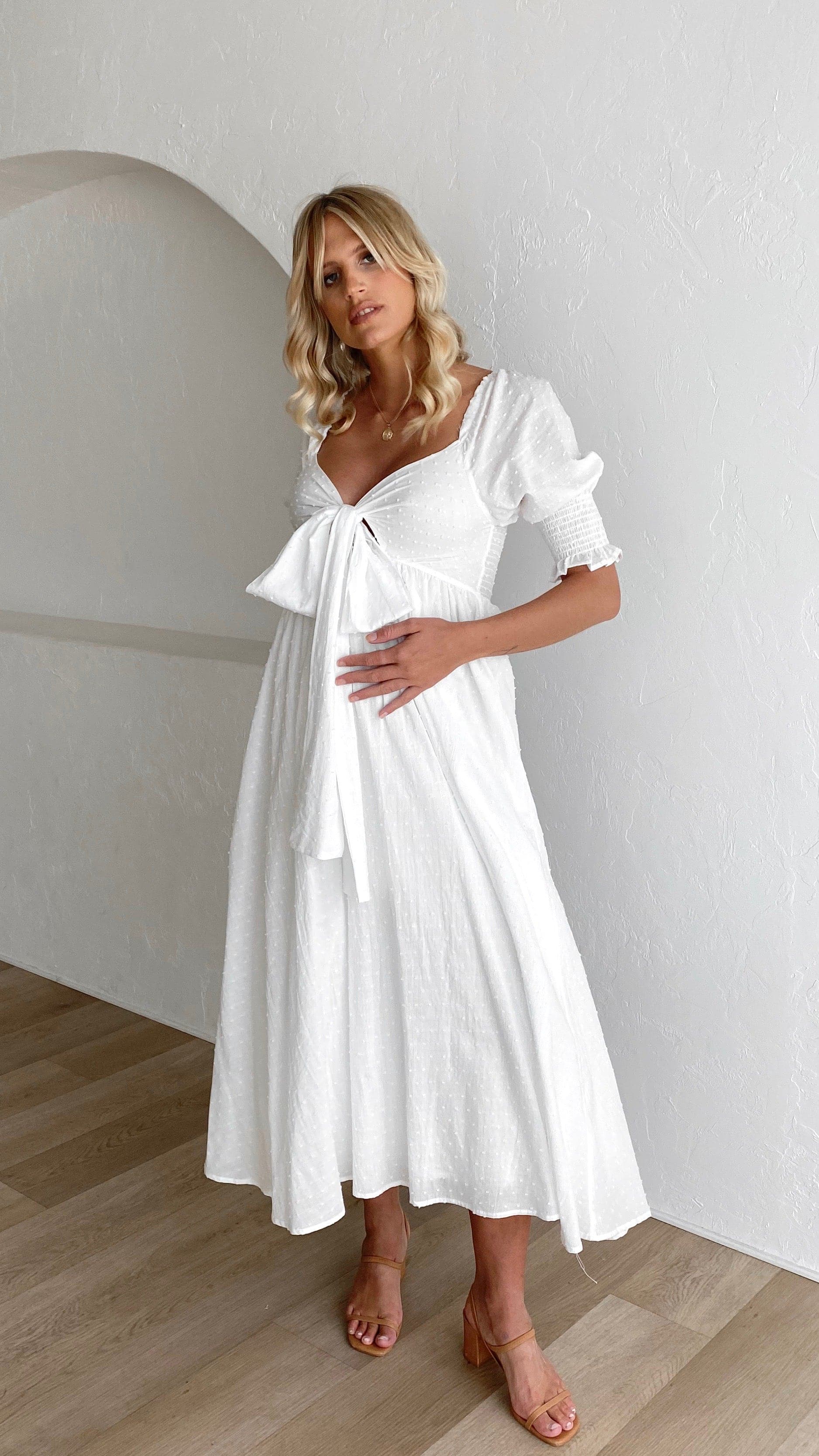 Women's Cierra Midi Dress – White