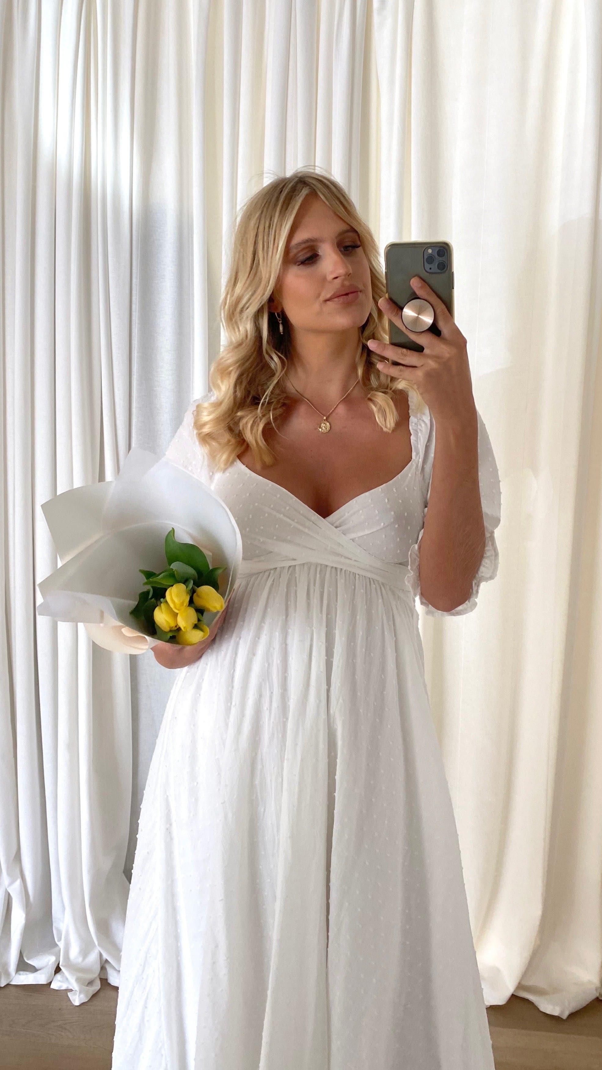 Women's Cierra Midi Dress – White