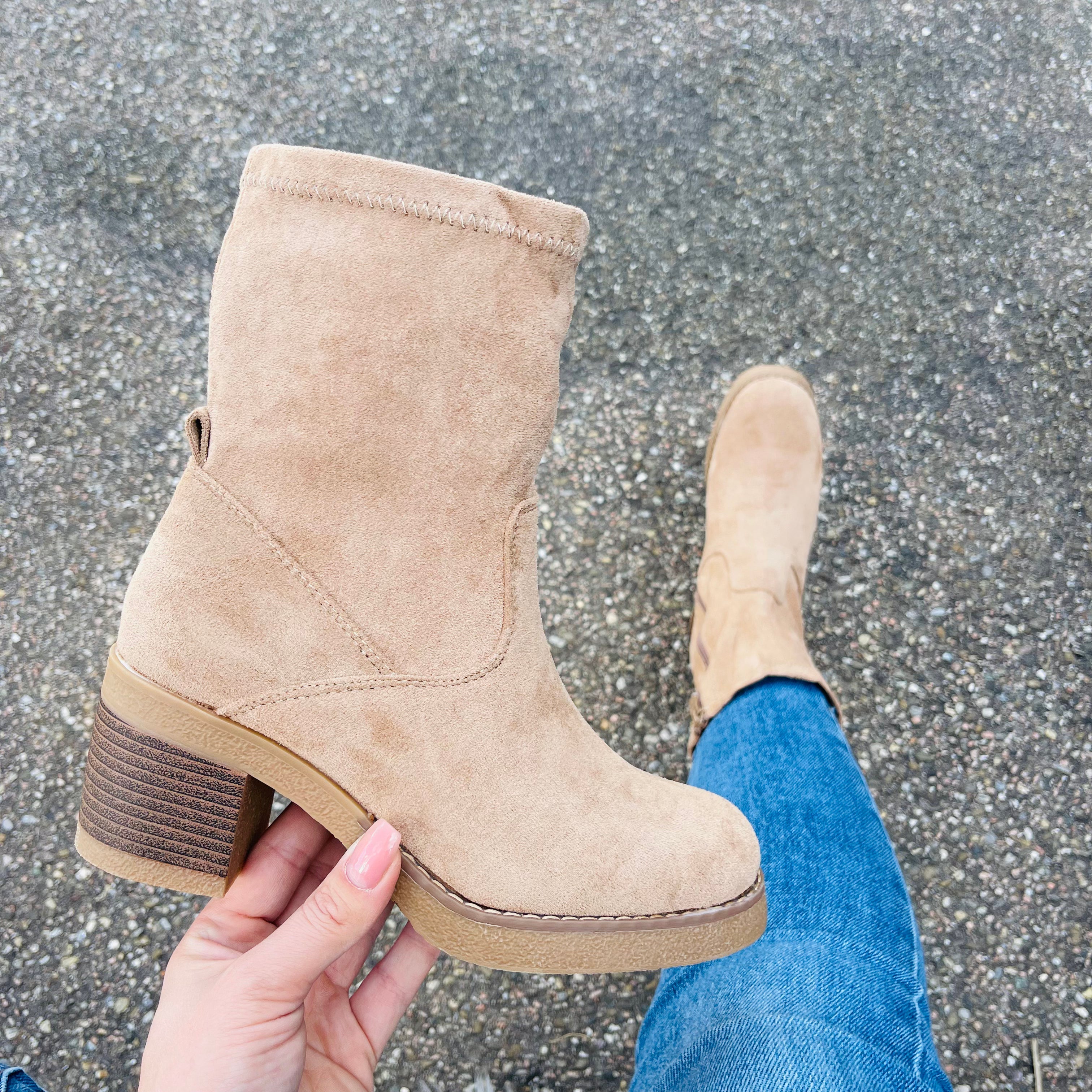Women's Tall Khaki Boots