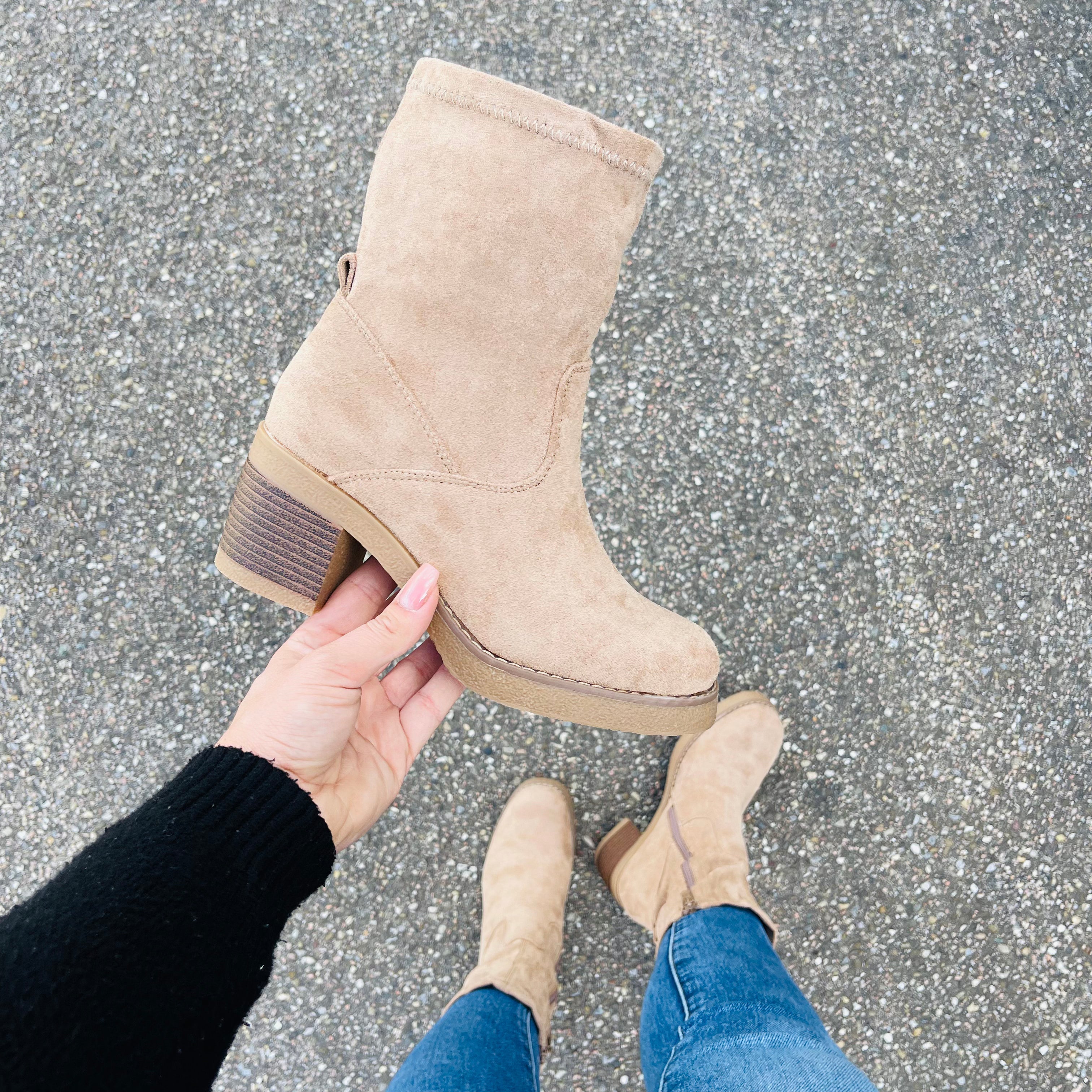 Women's Tall Khaki Boots