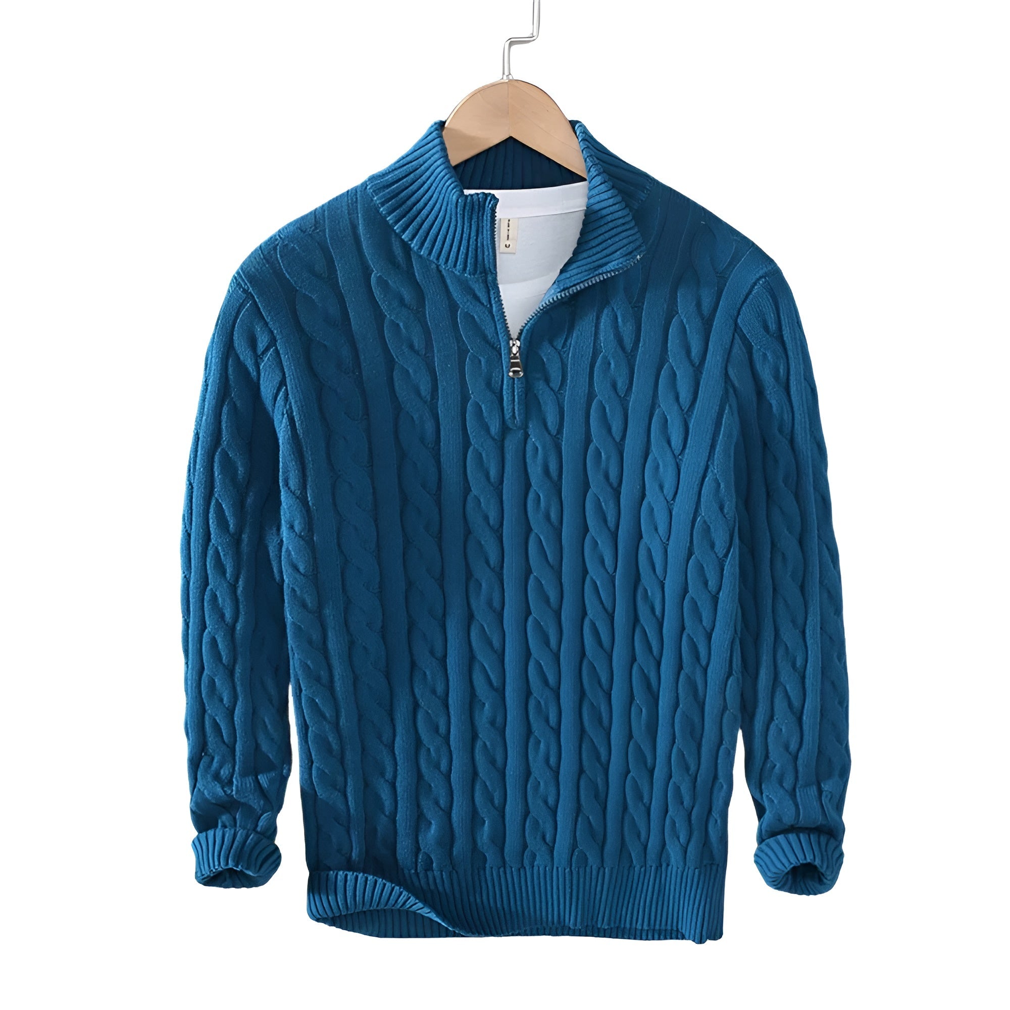 Men's Half-Zip Knit Sweater