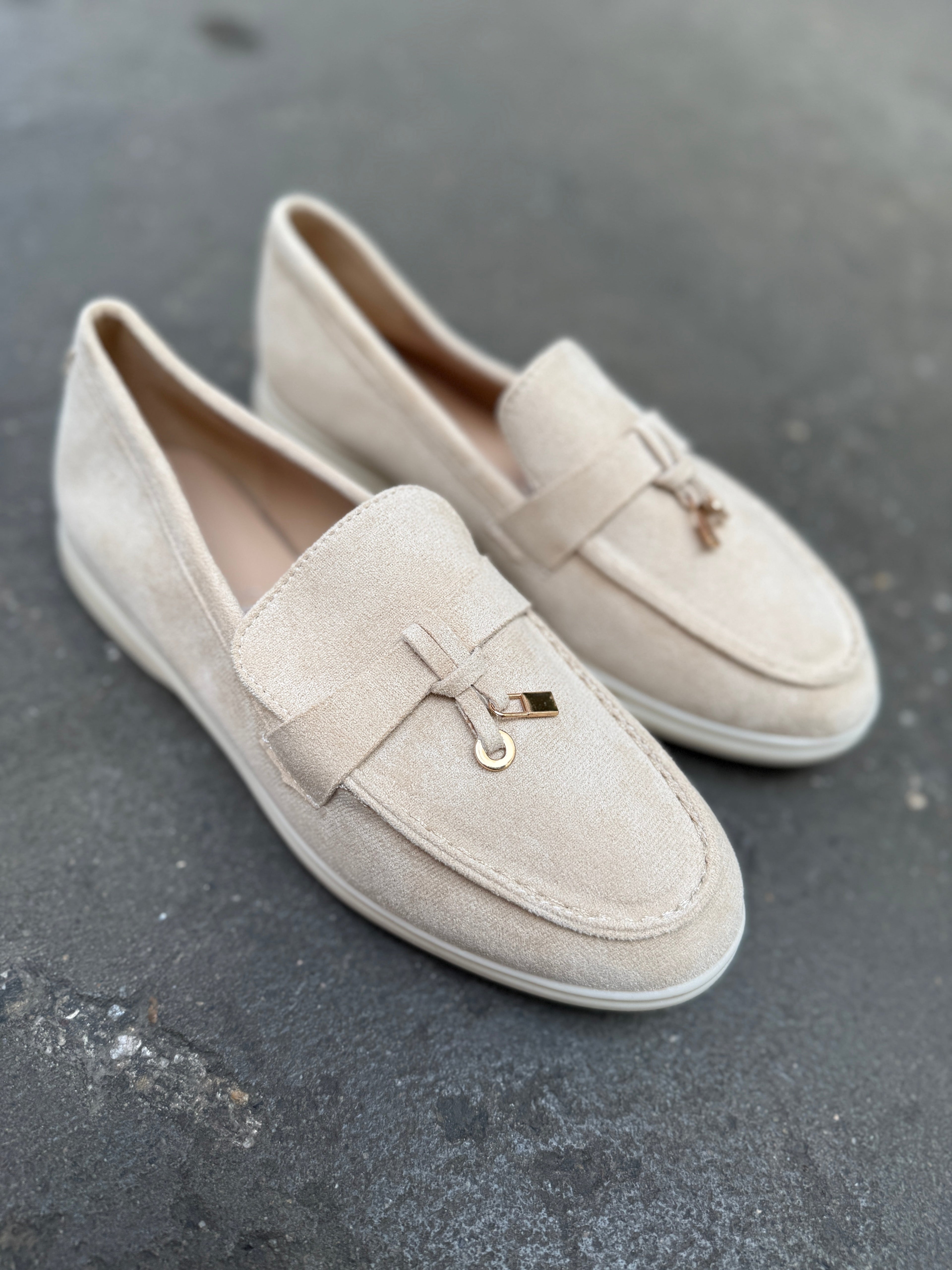 Women's Classic Beige Loafers