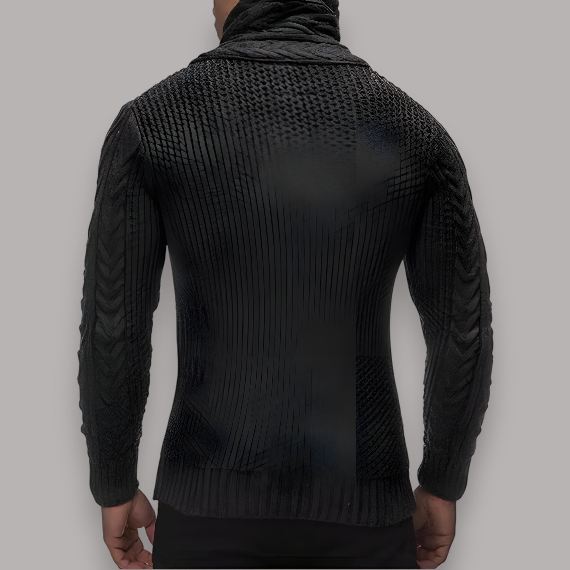 Men's Textured Crewneck Sweater