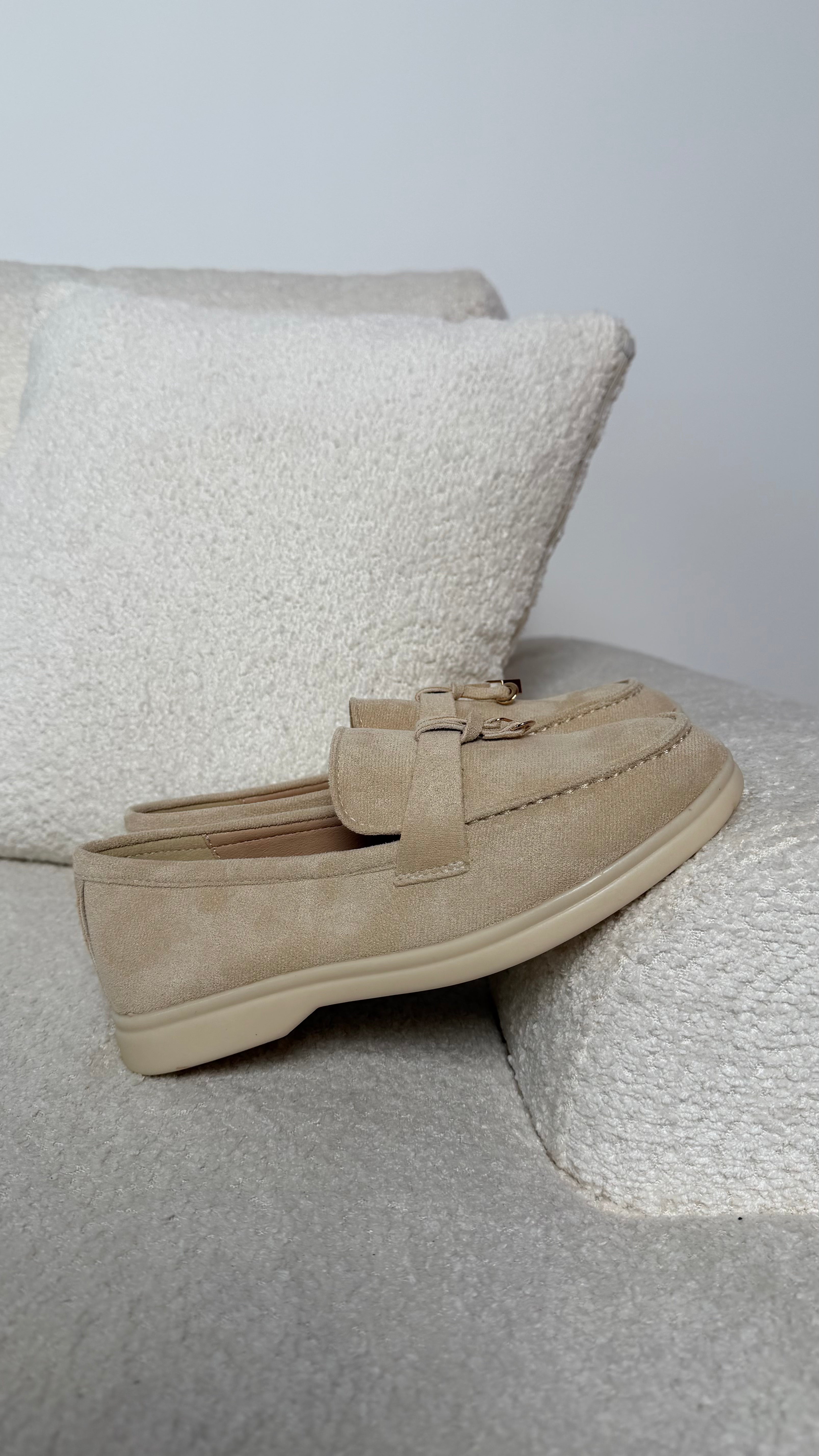 Women's Classic Beige Loafers