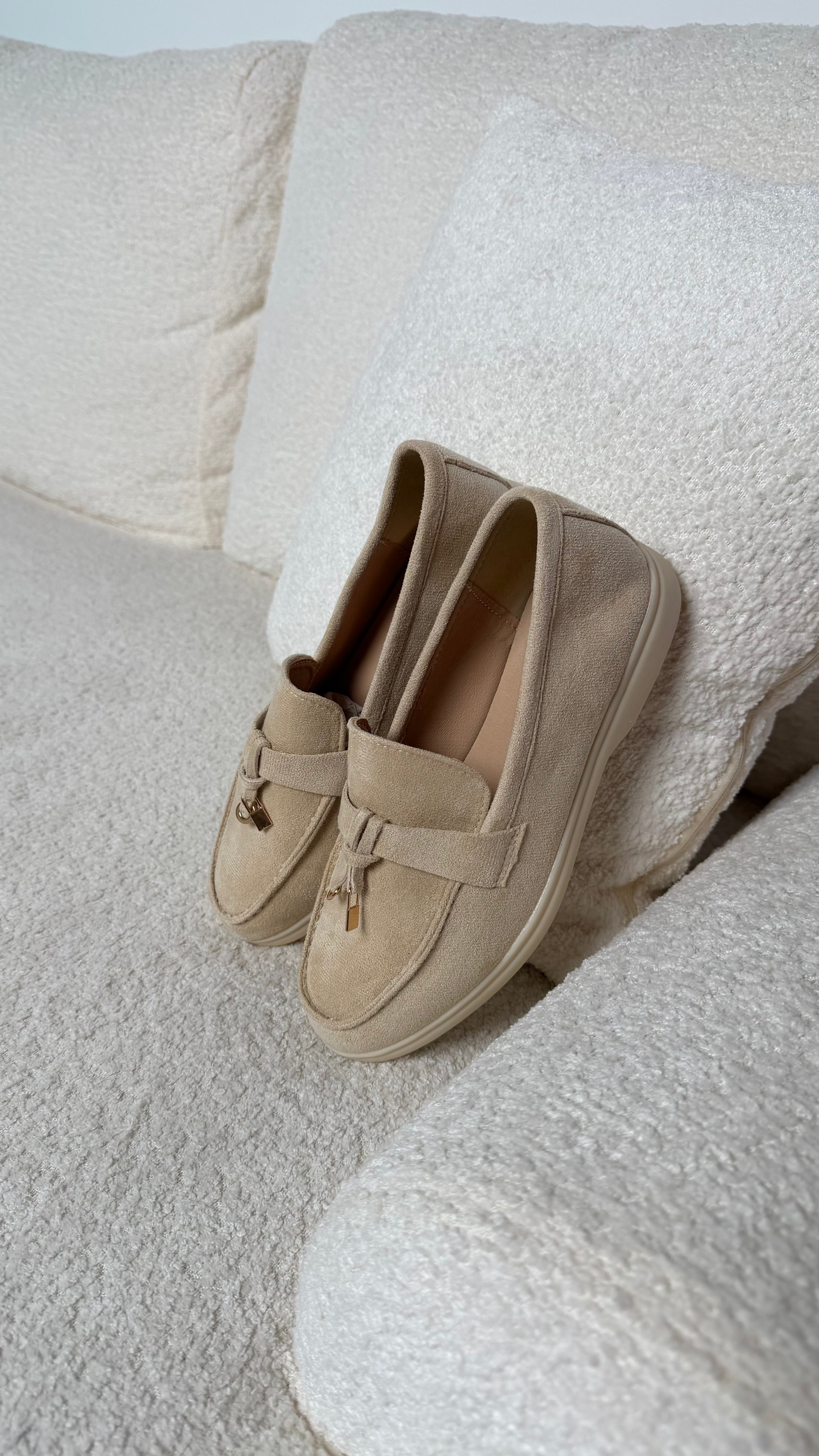 Women's Classic Beige Loafers