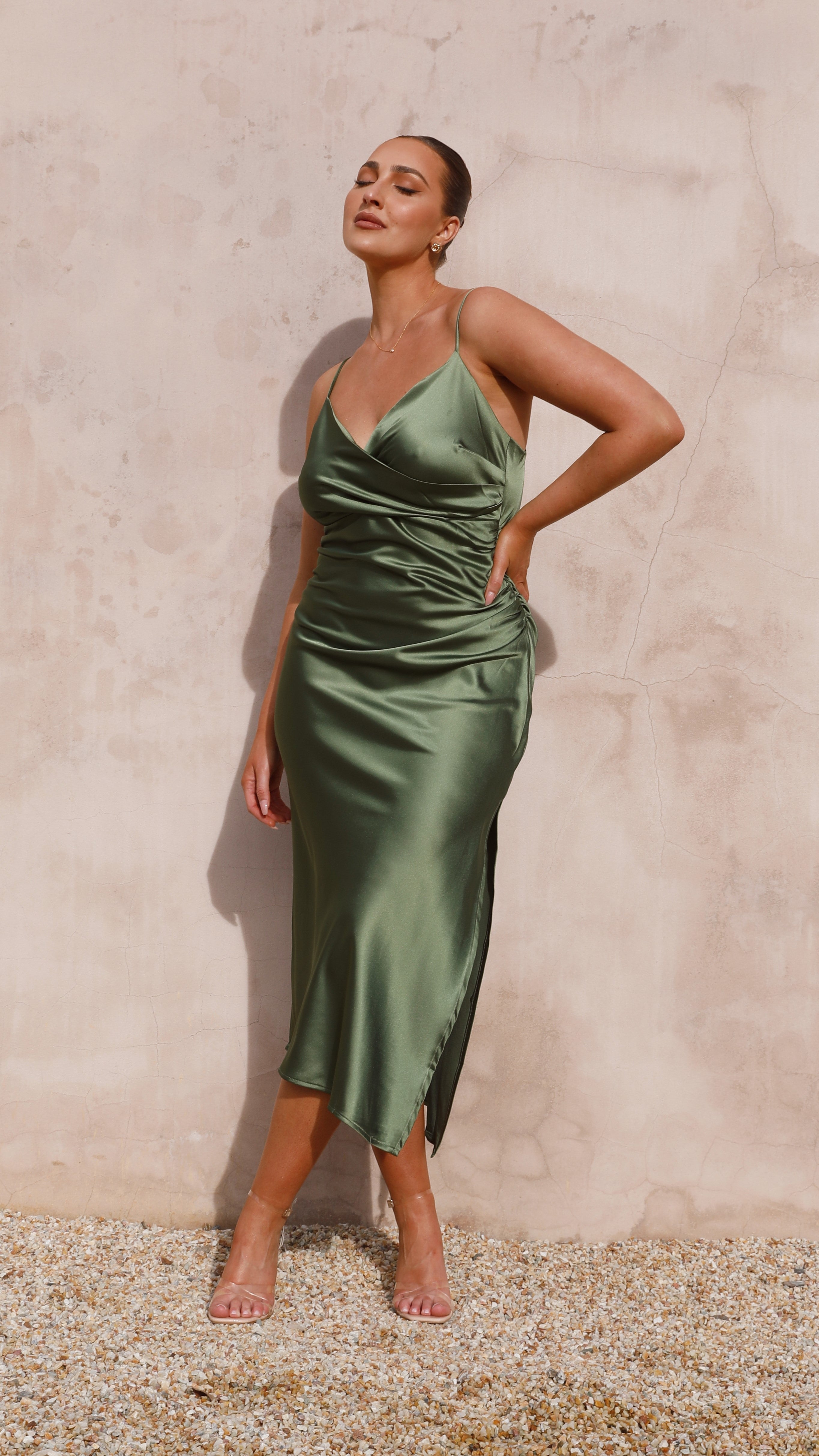 Women's Monte Midi Dress – Olive