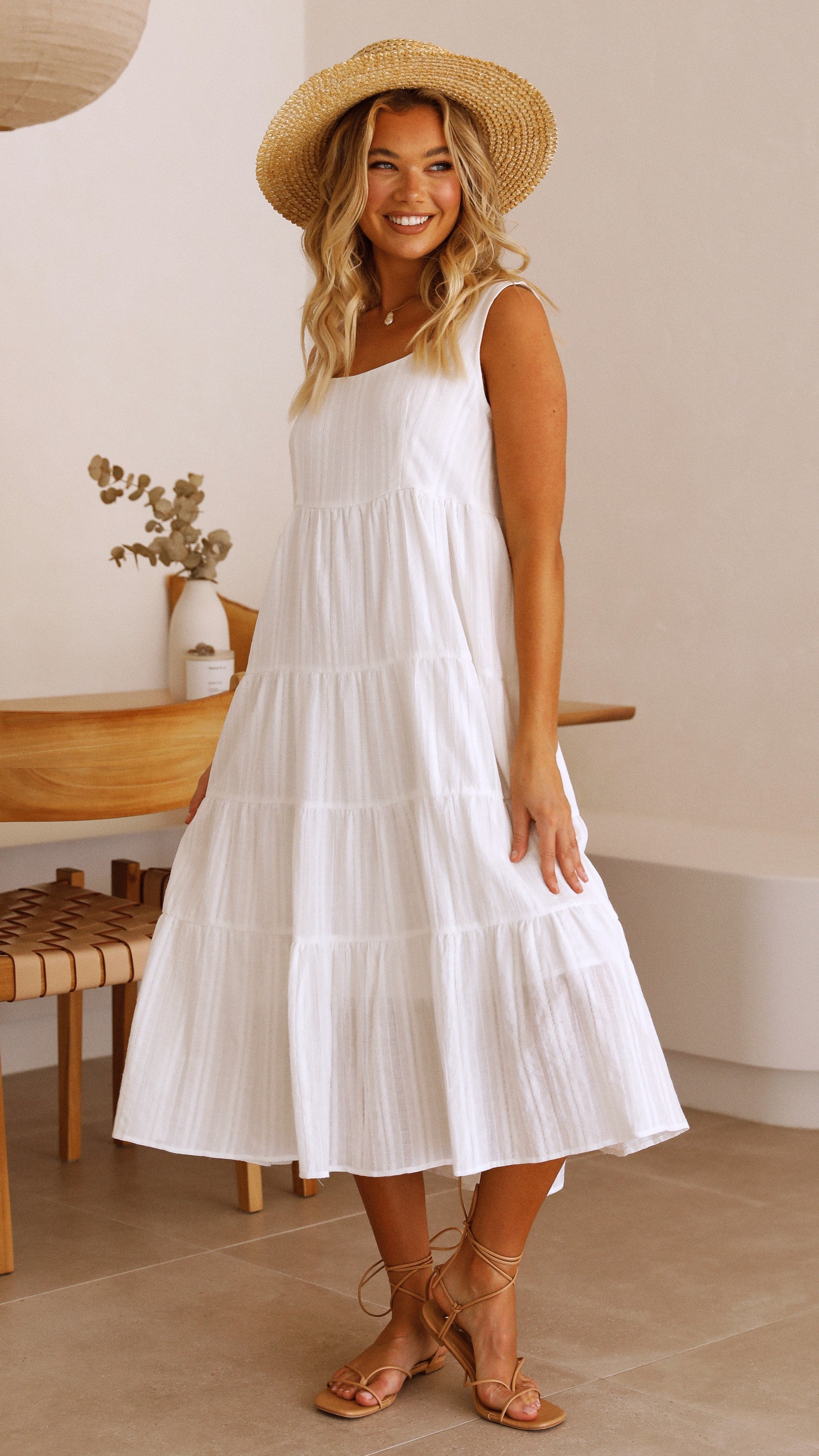 Women's Liza Midi Dress – White