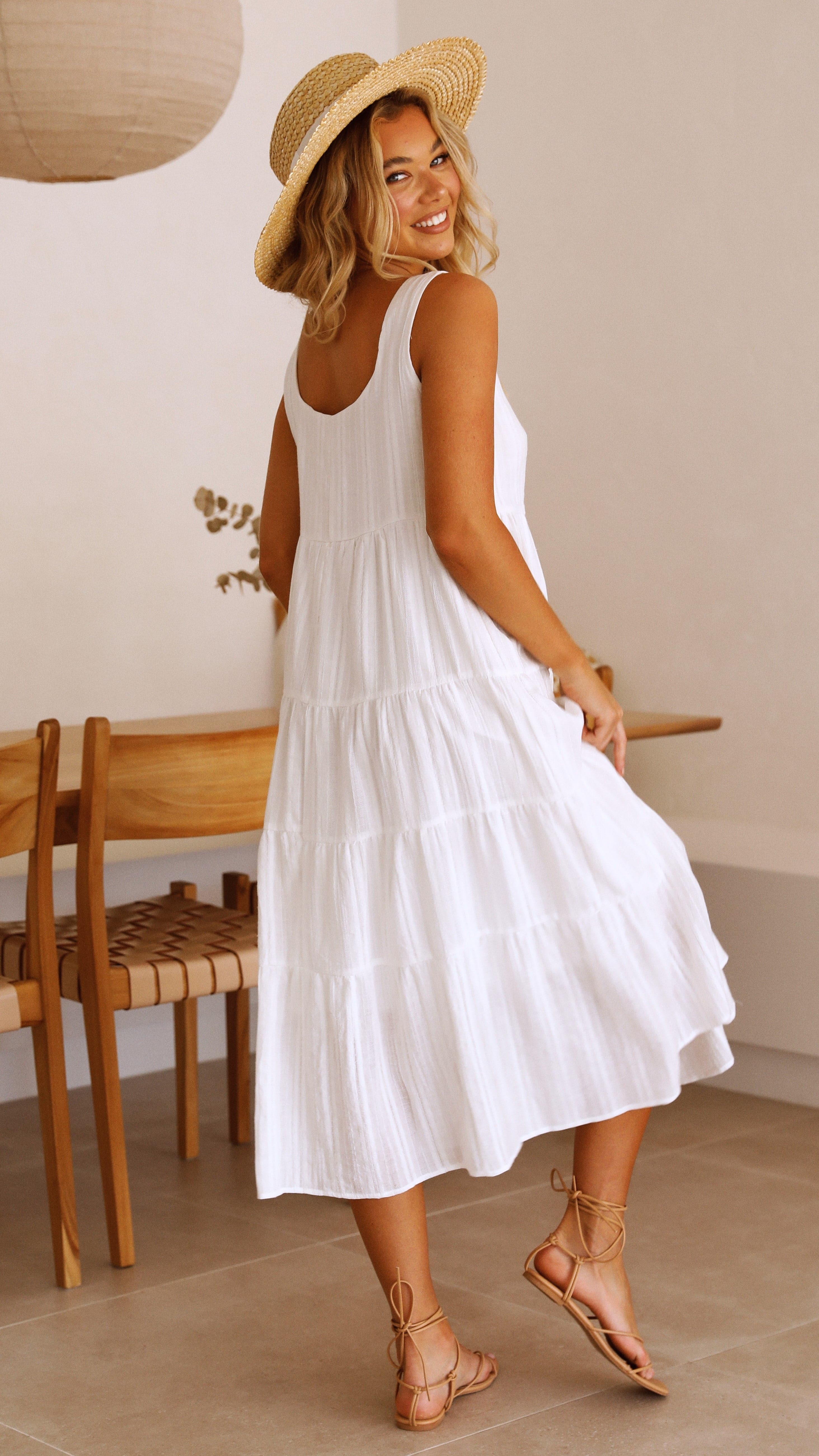 Women's Liza Midi Dress – White