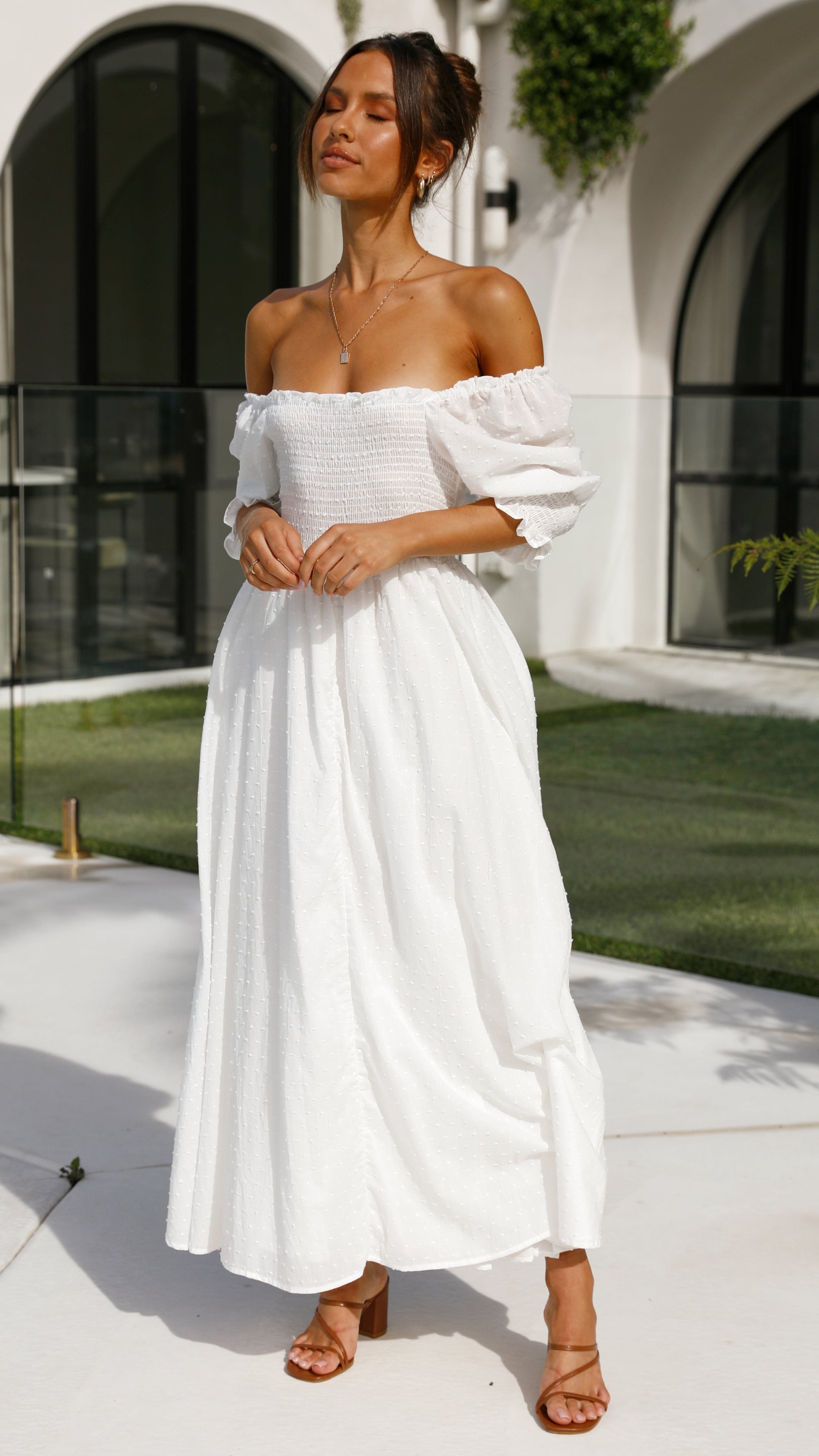 Women's Cierra Midi Dress – White
