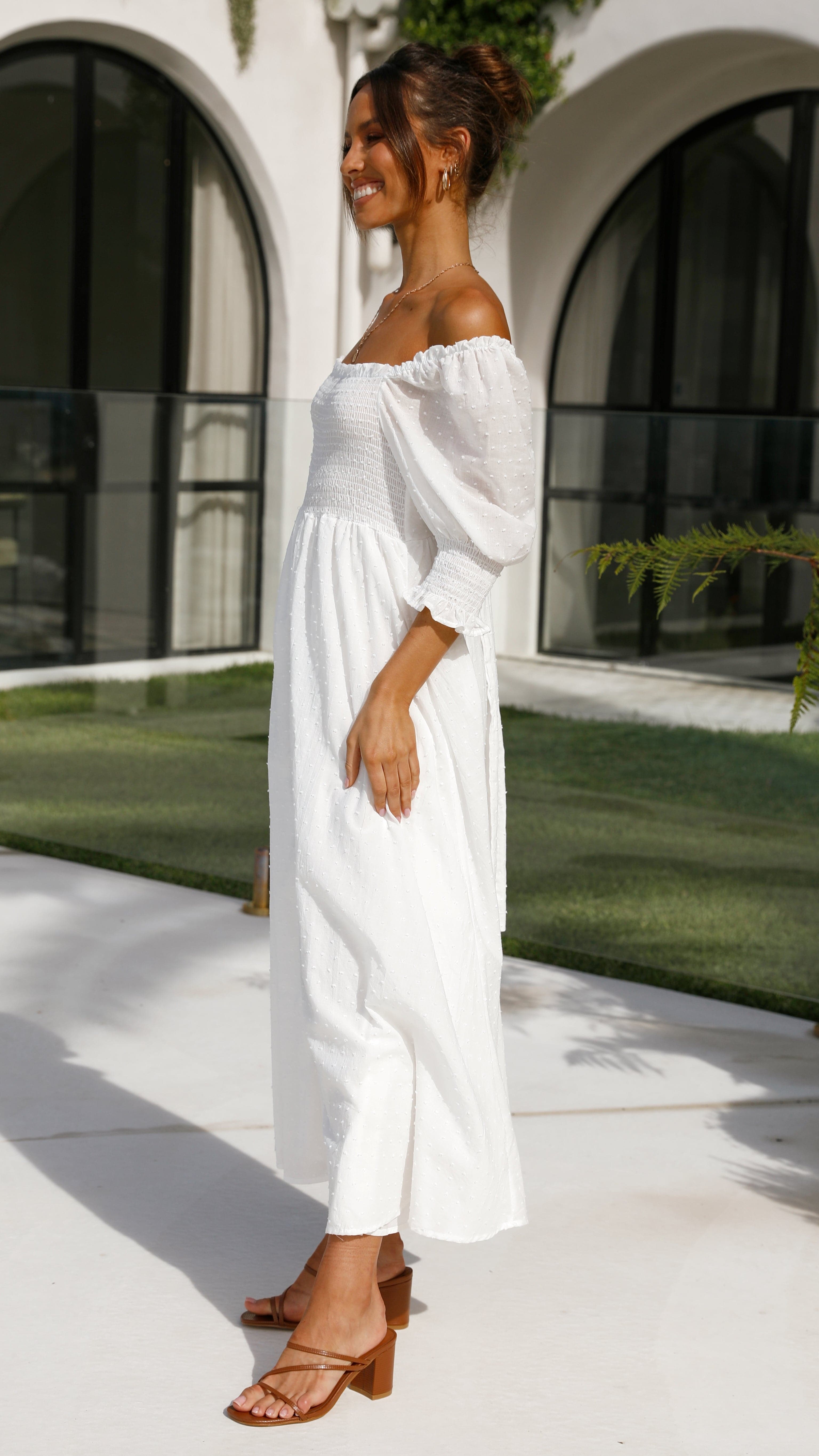 Women's Cierra Midi Dress – White