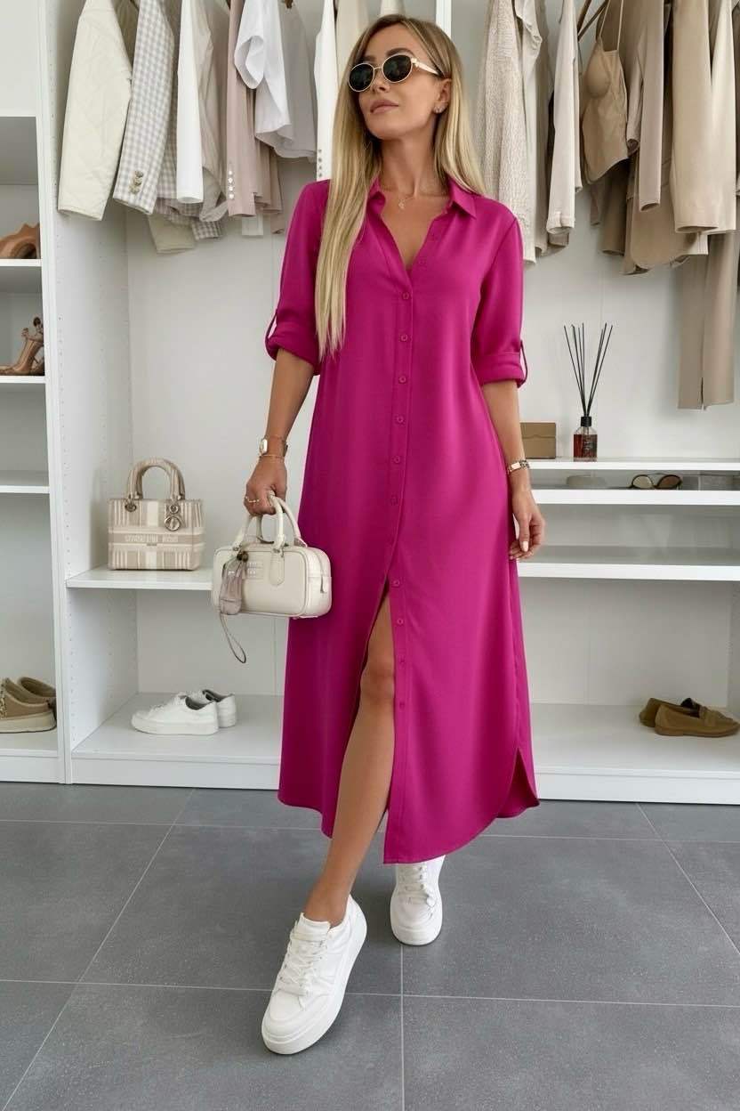 Women's Oversized Shirt Dress
