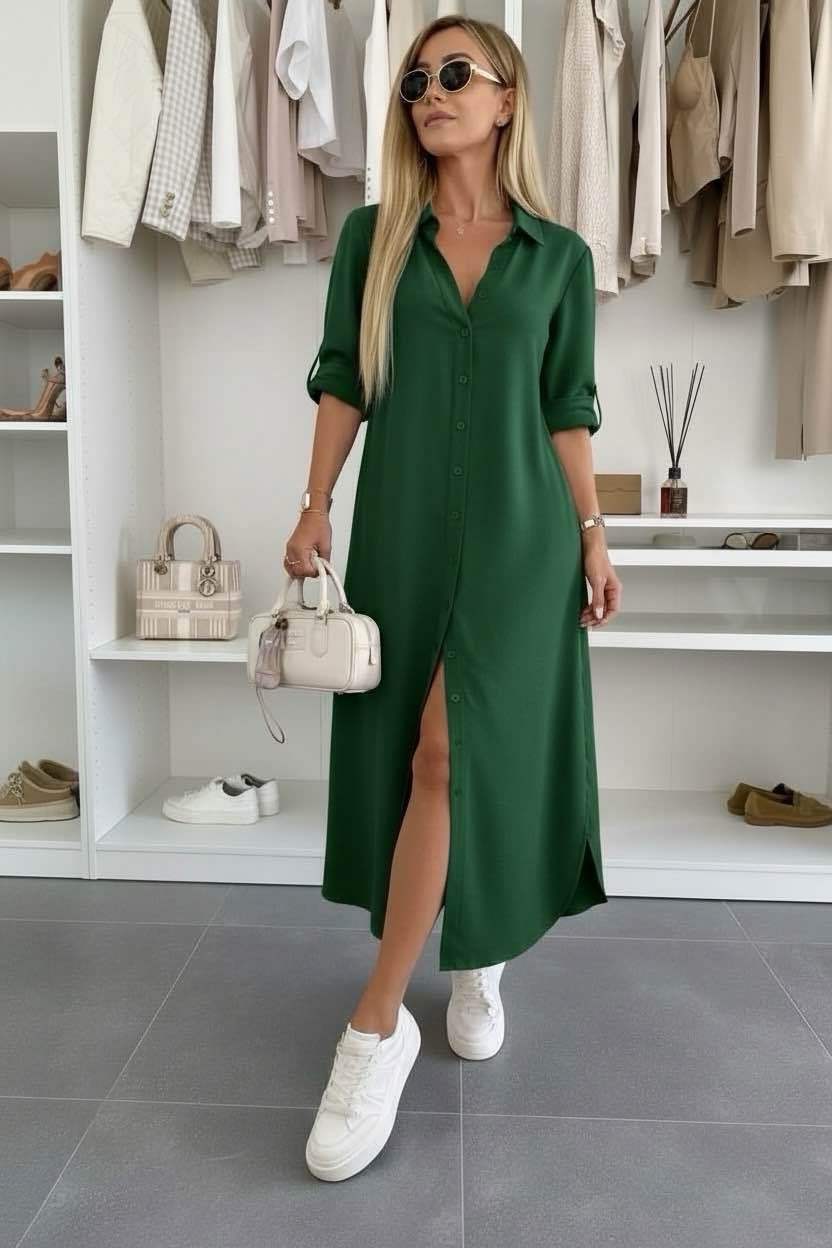 Women's Oversized Shirt Dress