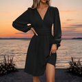 Women's Elegant Refined Dress – Black