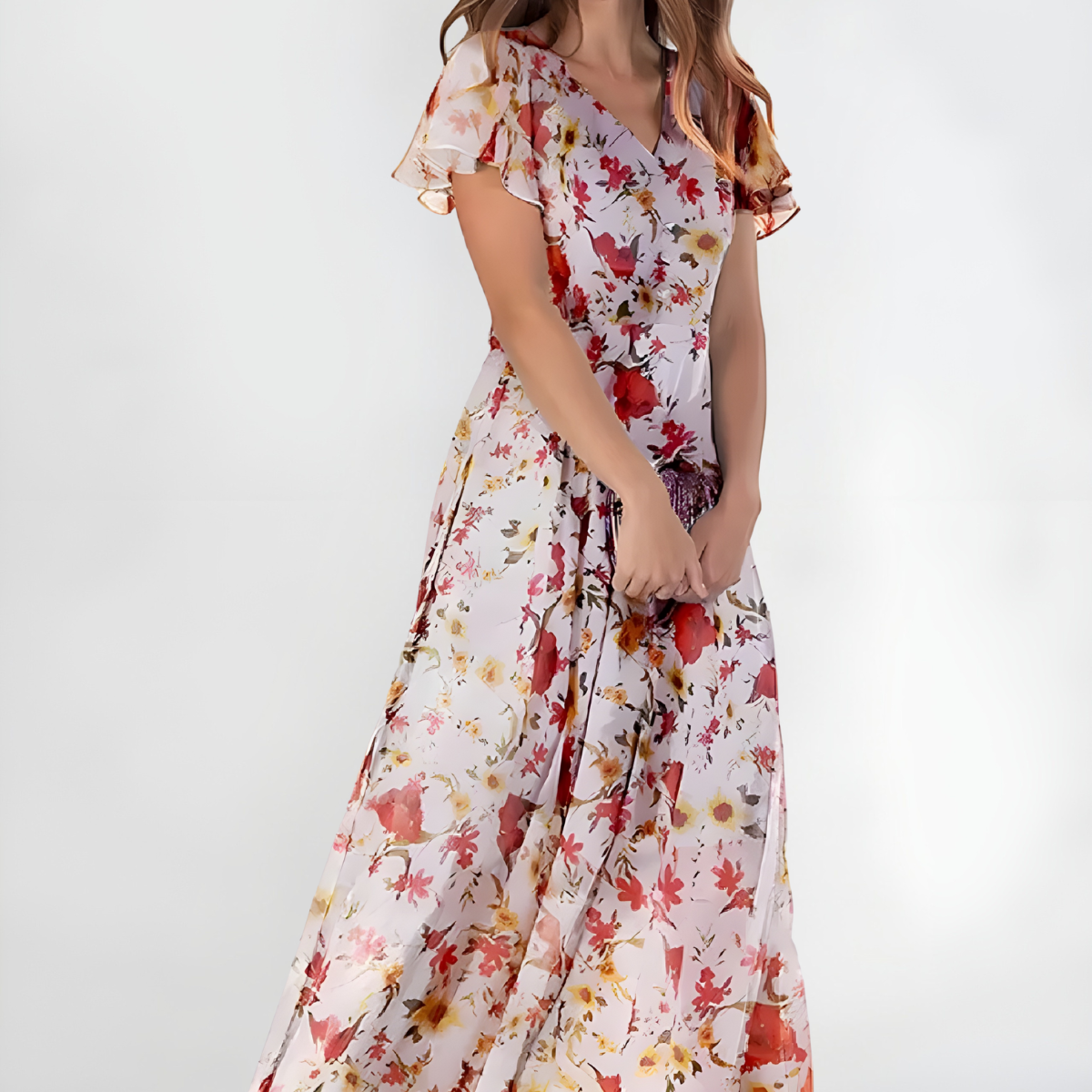 Women's Luxury Maxi Dress – Multi-Color