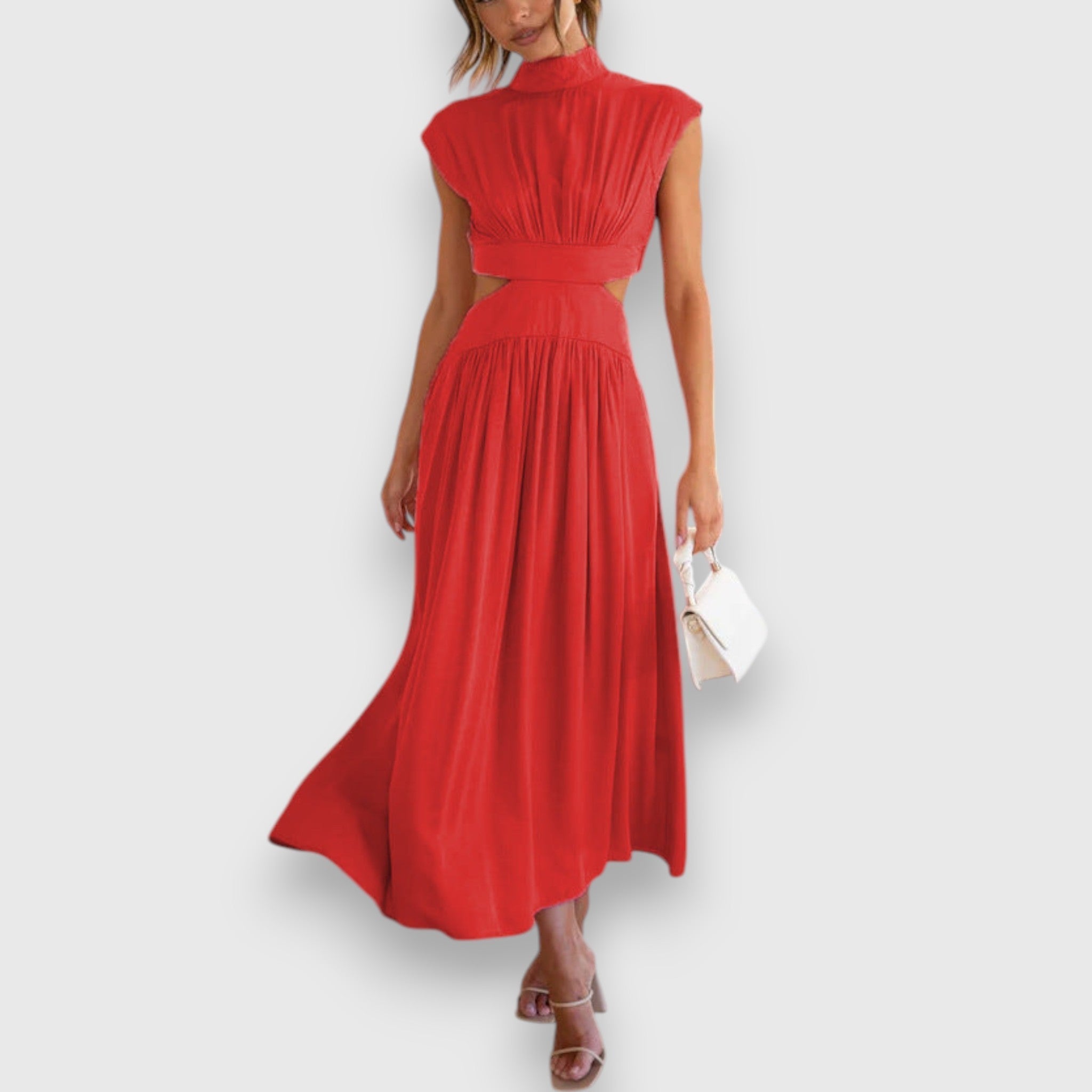 Cut-Out Maxi Dress – Blue