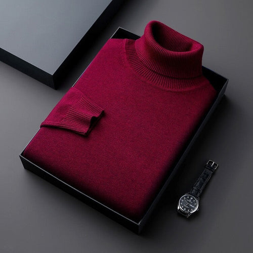 Men's Cashmere Turtleneck Sweater
