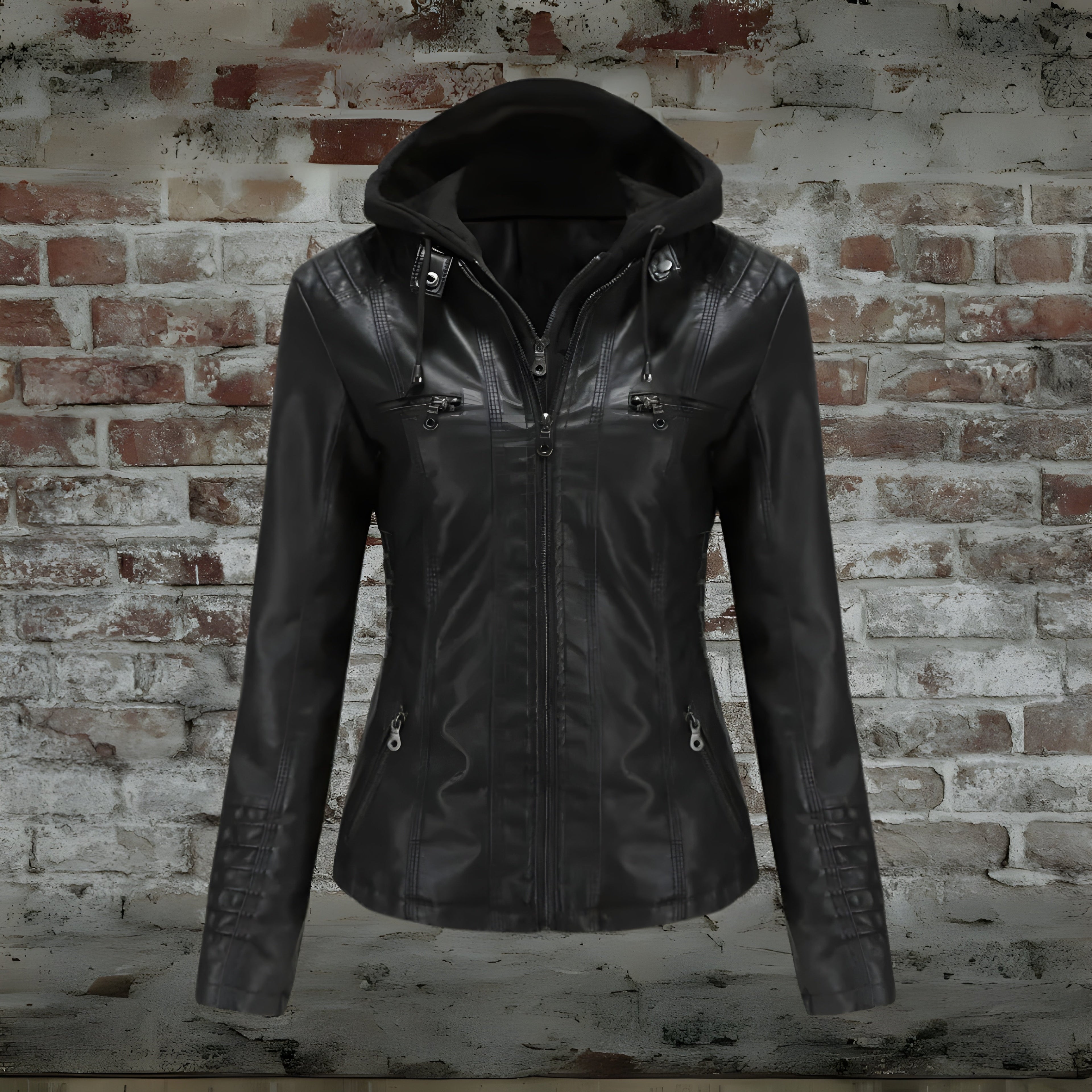 Long Coat with Detachable Hood