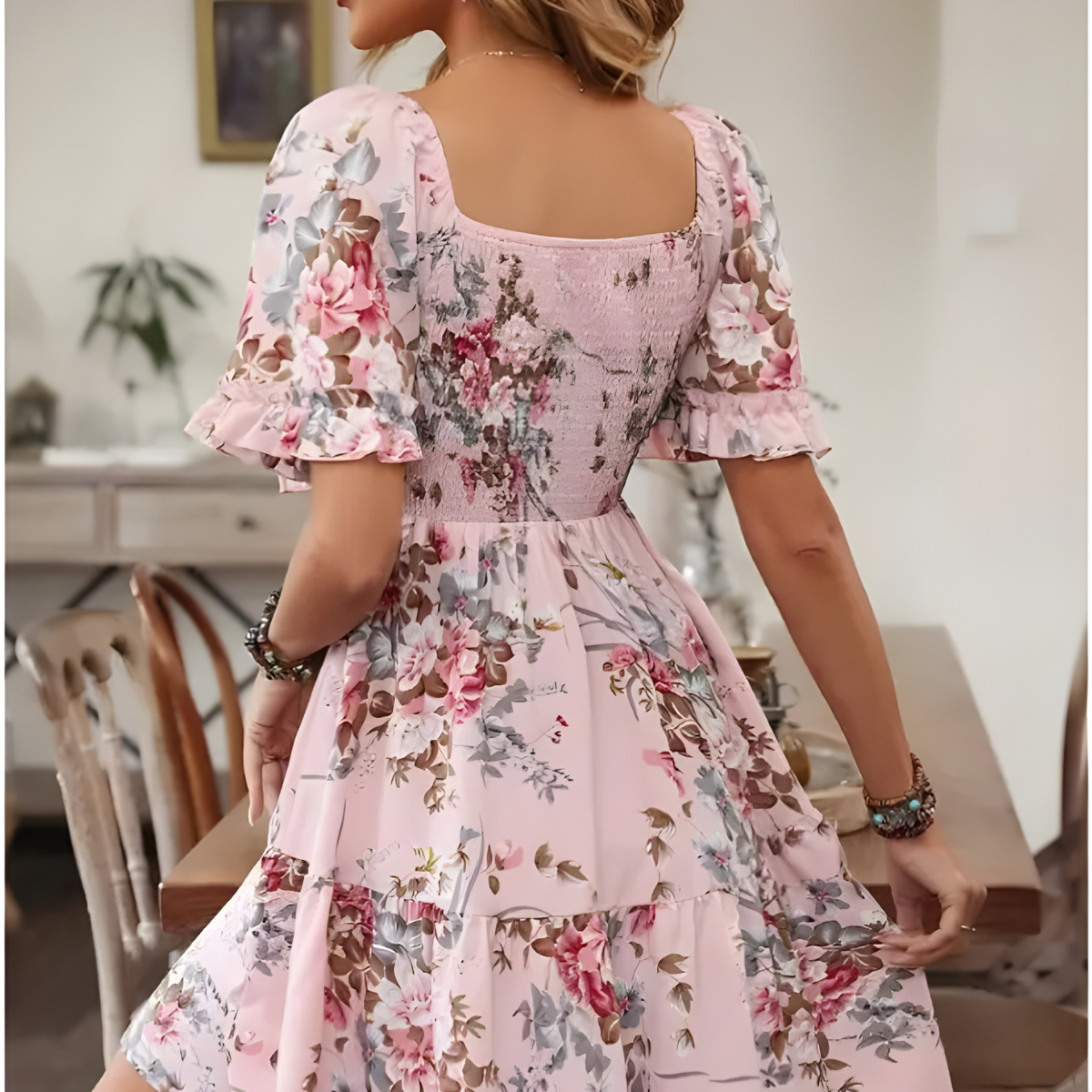 Women's Luxury Maxi Dress – Light Pink