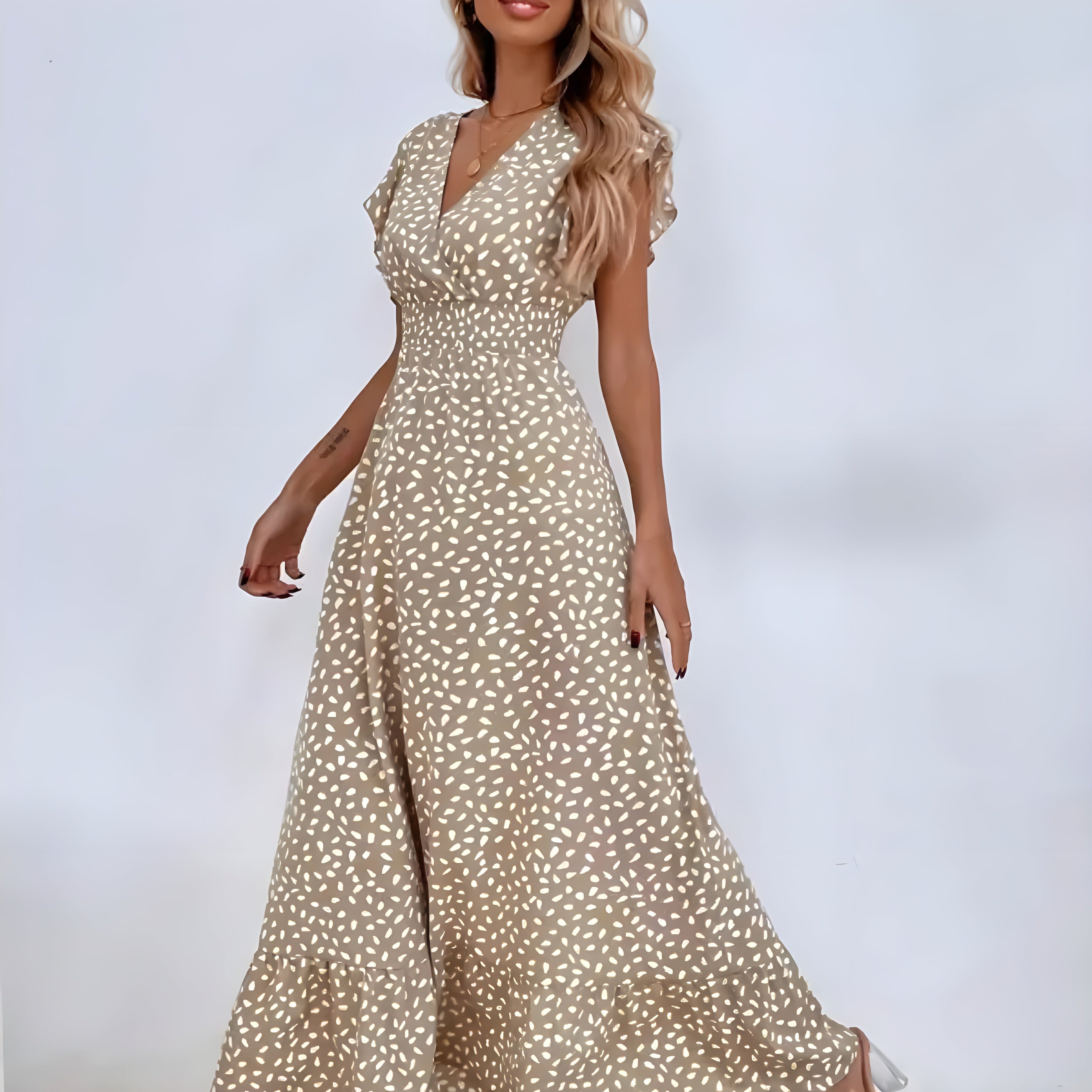 Women's Luxury Maxi Dress – Multi