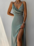 Elegant Occasion Dress – Sage Green