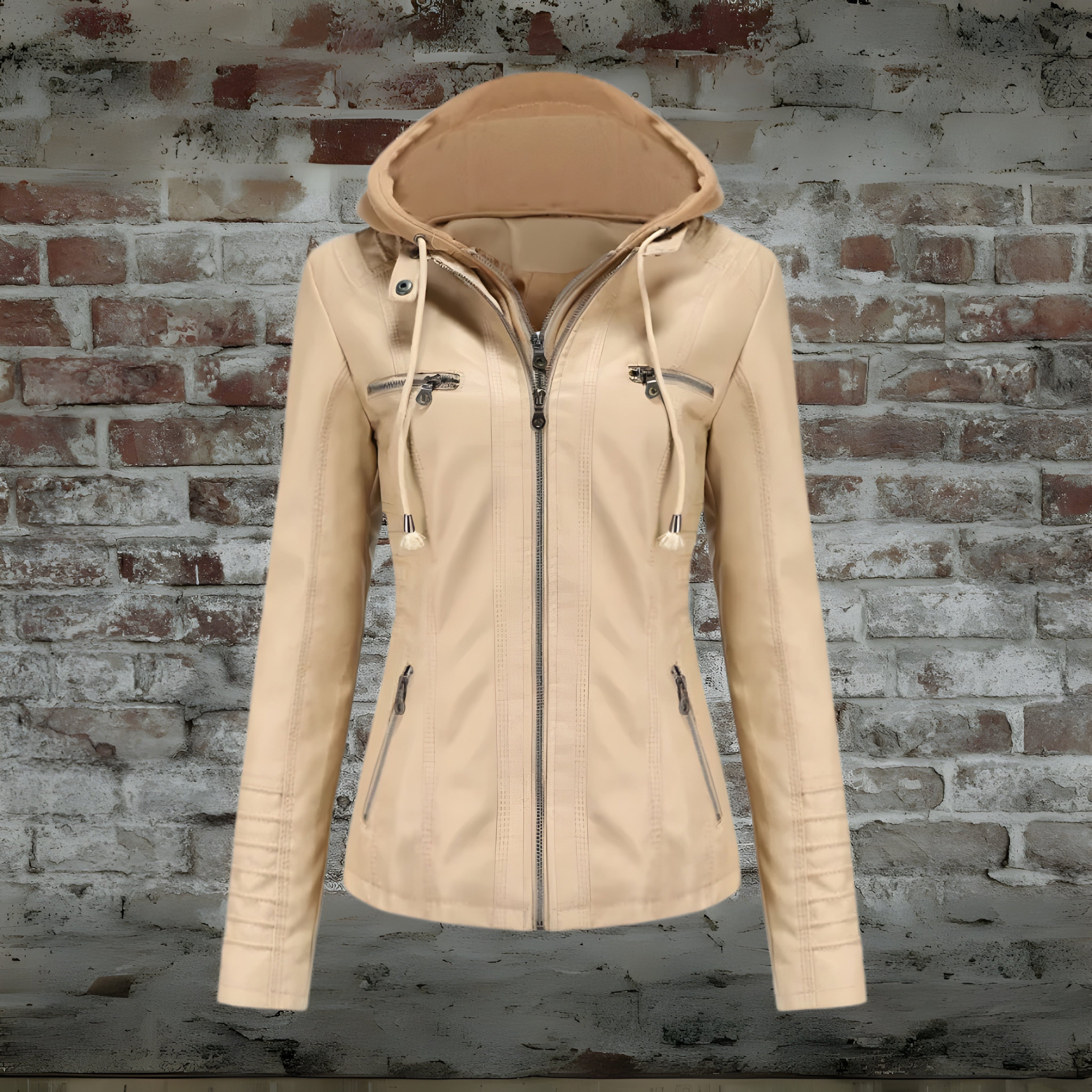 Long Coat with Detachable Hood