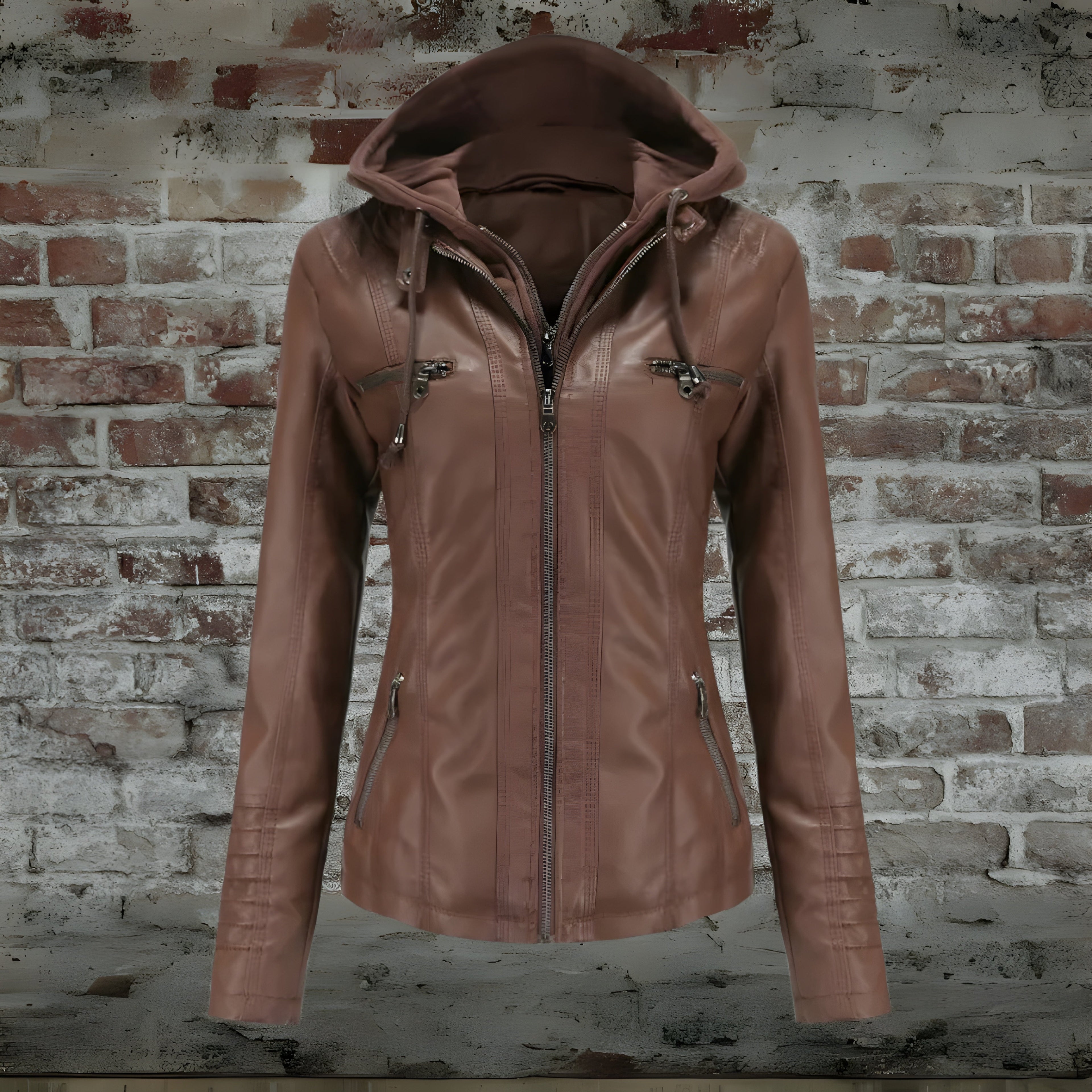 Long Coat with Detachable Hood