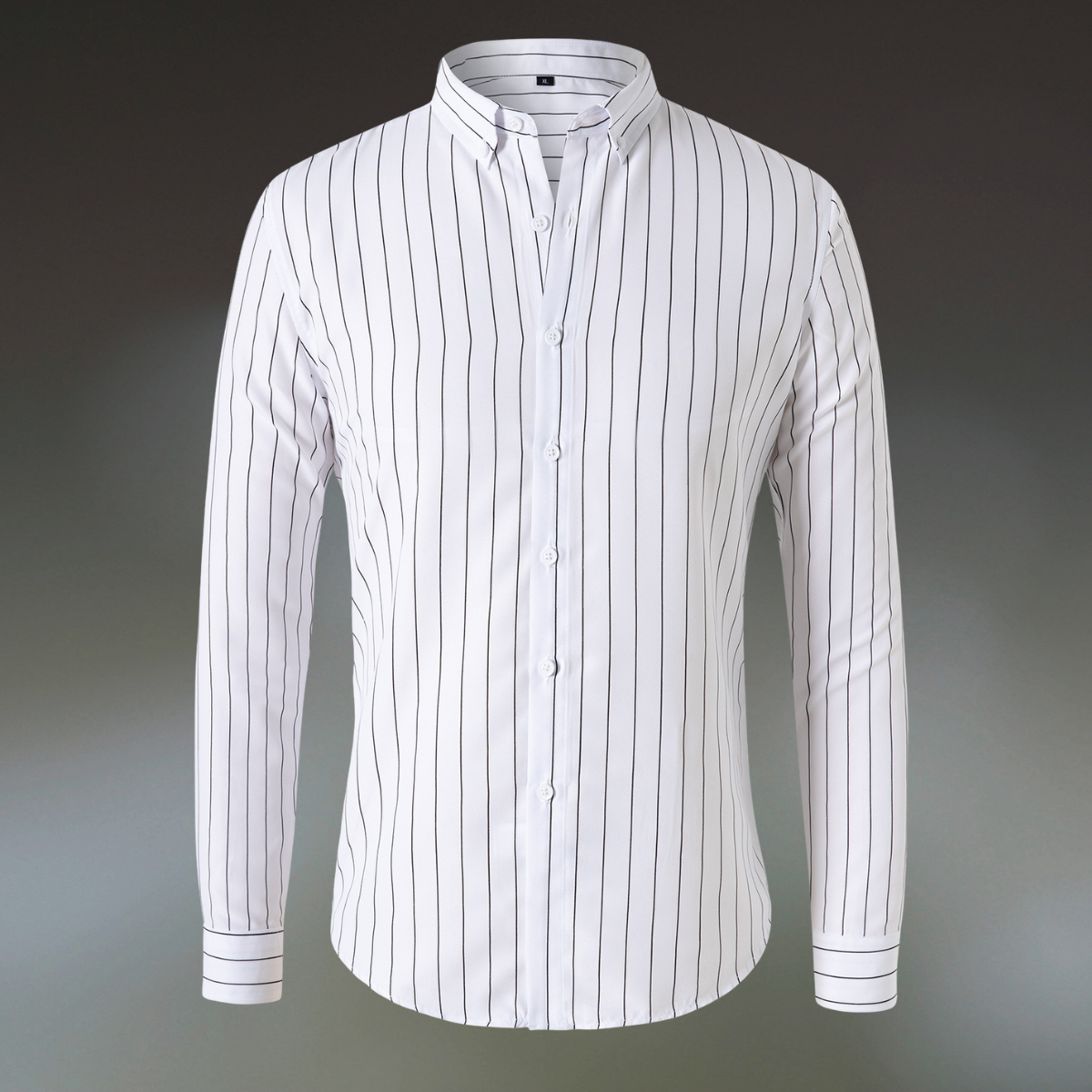 Classic Striped Shirt – White