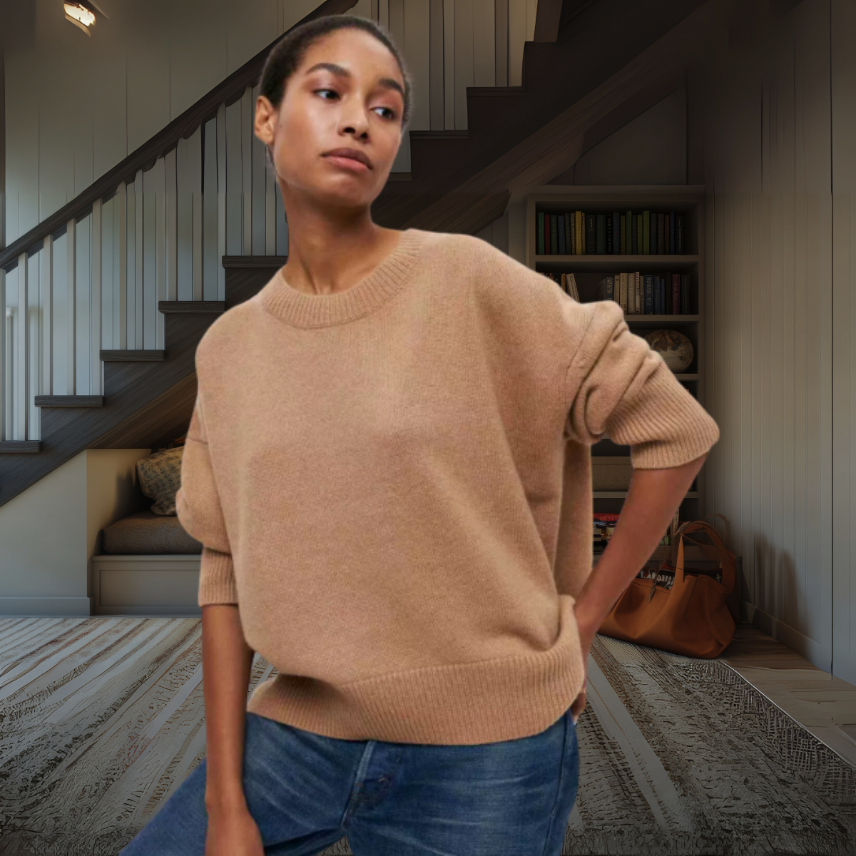 Soft Knit Sweater – Gray