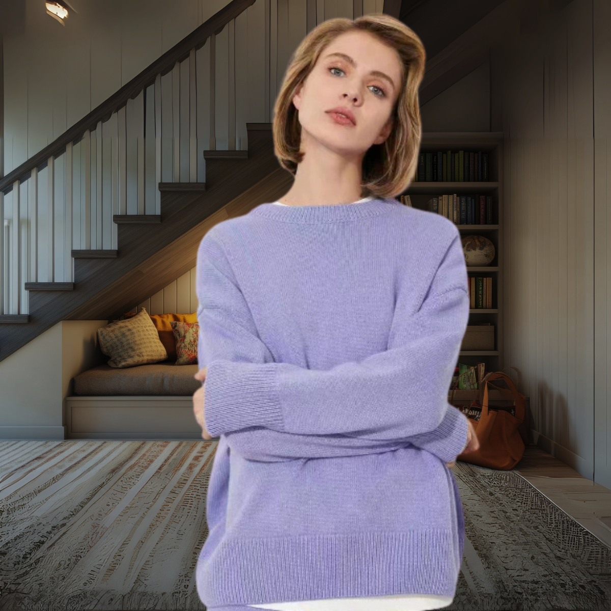 Soft Knit Sweater – Gray