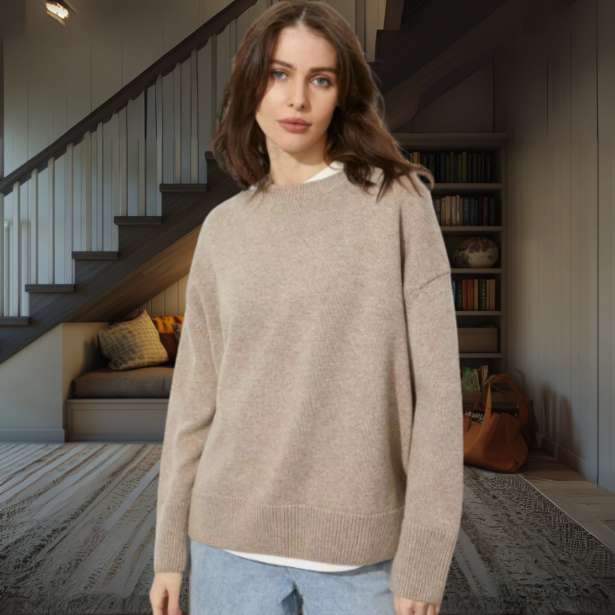Soft Knit Sweater – Gray