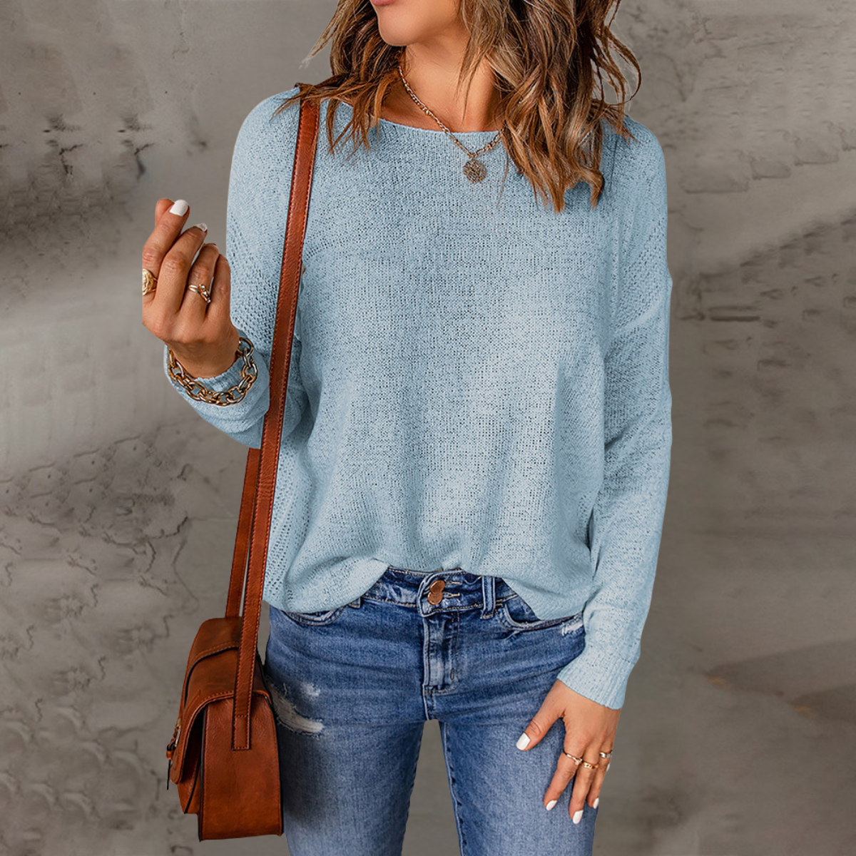 Soft Knit Sweater – Khaki Green