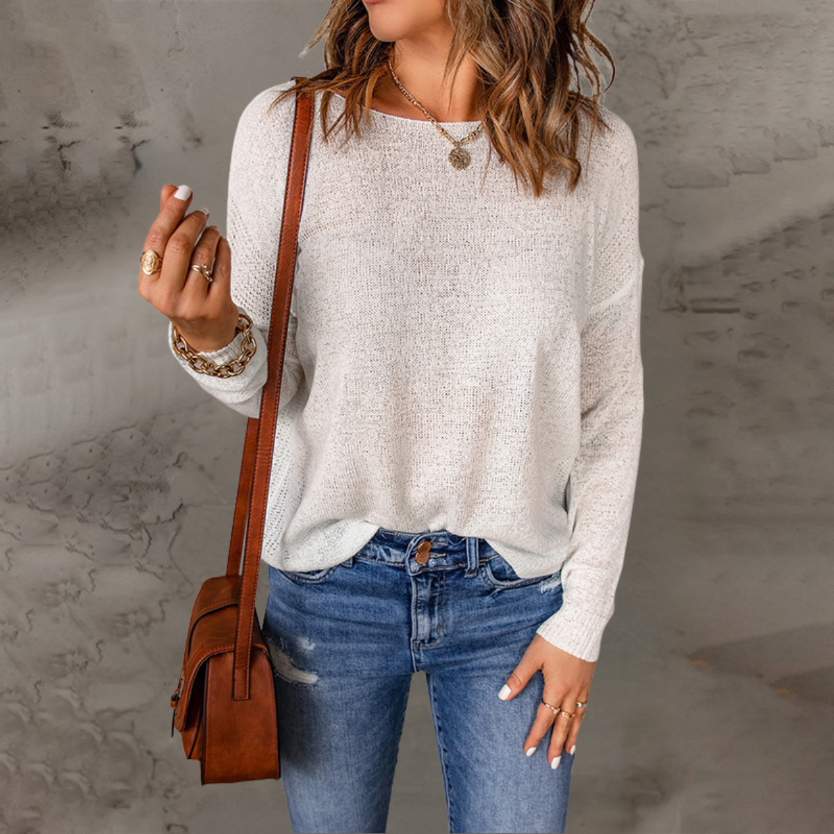 Soft Knit Sweater – Khaki Green