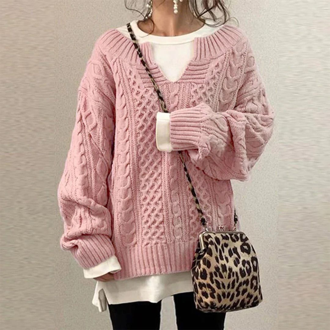 Women's Oversized Cable Knit Sweater
