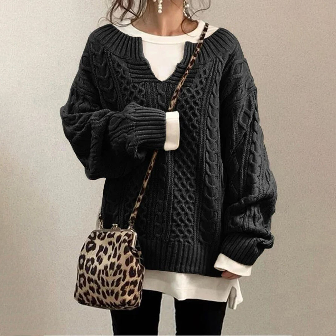 Women's Oversized Cable Knit Sweater