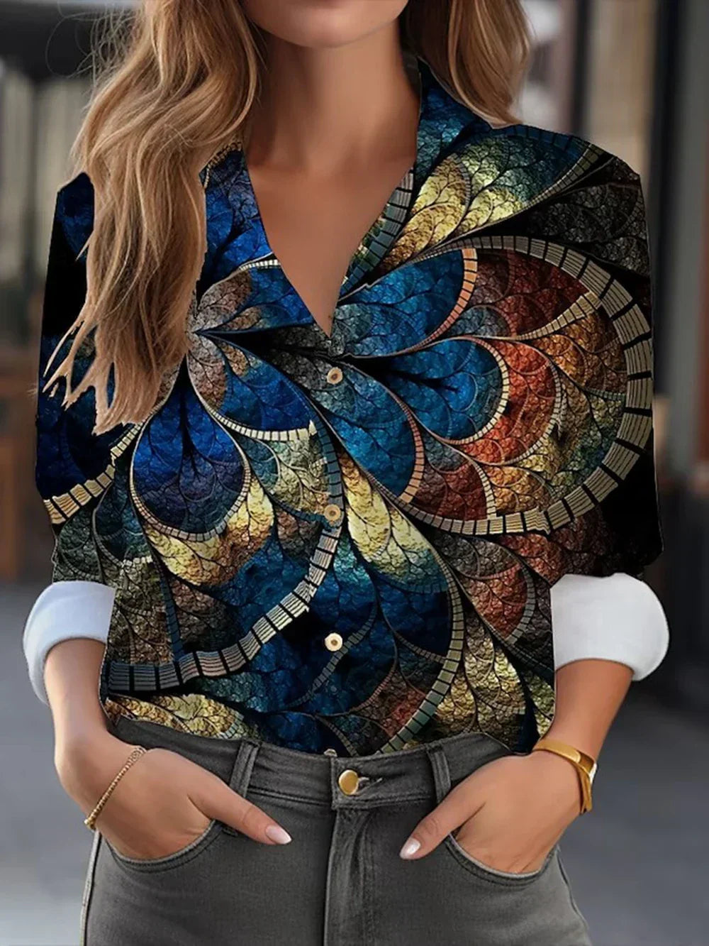 Women's Floral Print Blouse