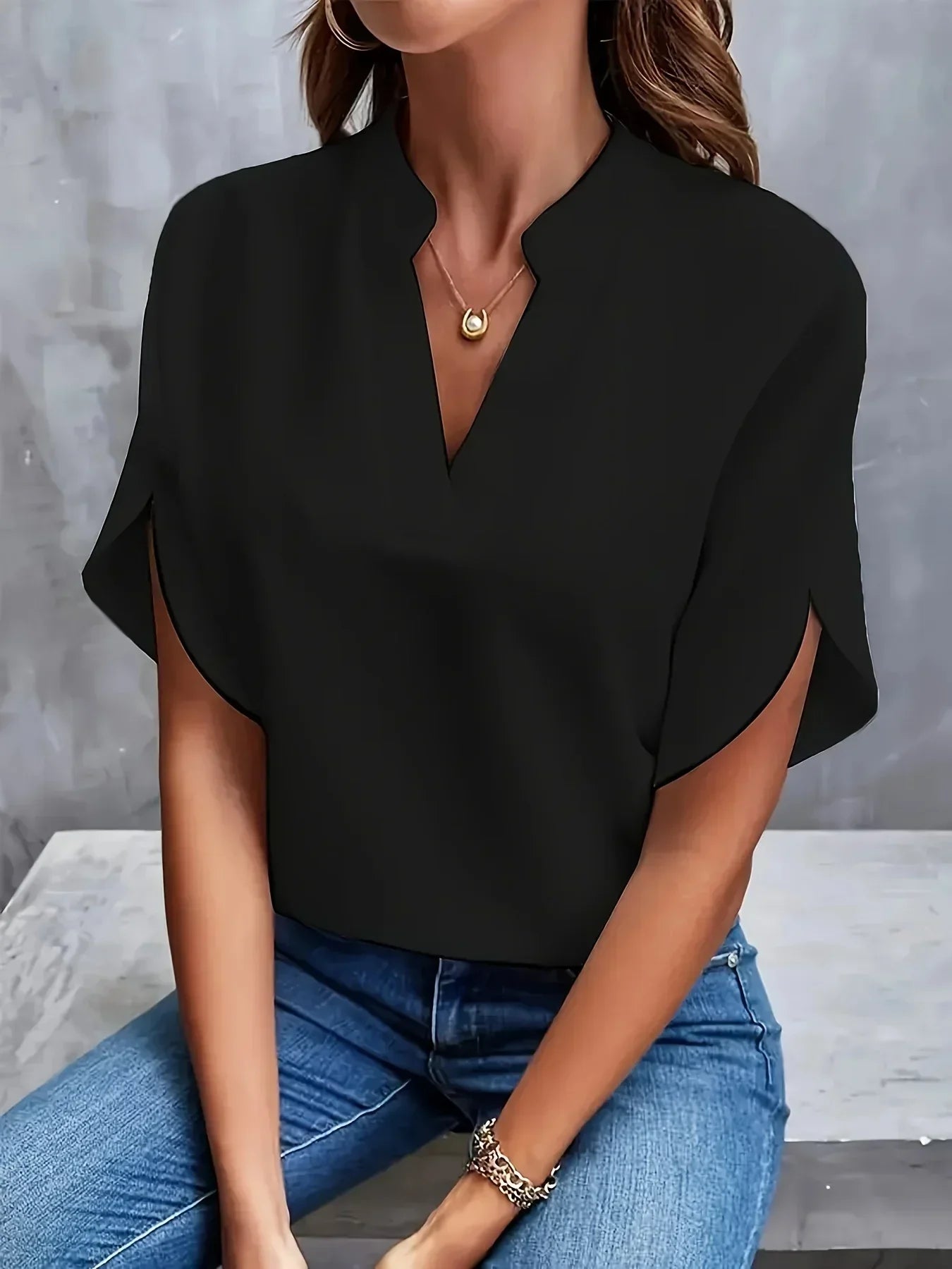 Women's Striped Knit Top