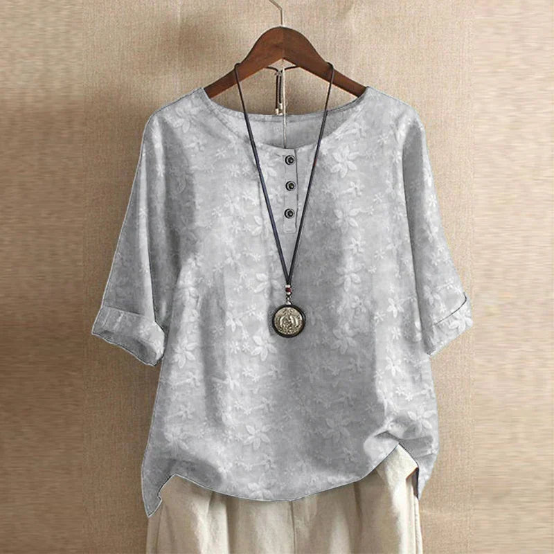 Women's Vintage Floral Blouse