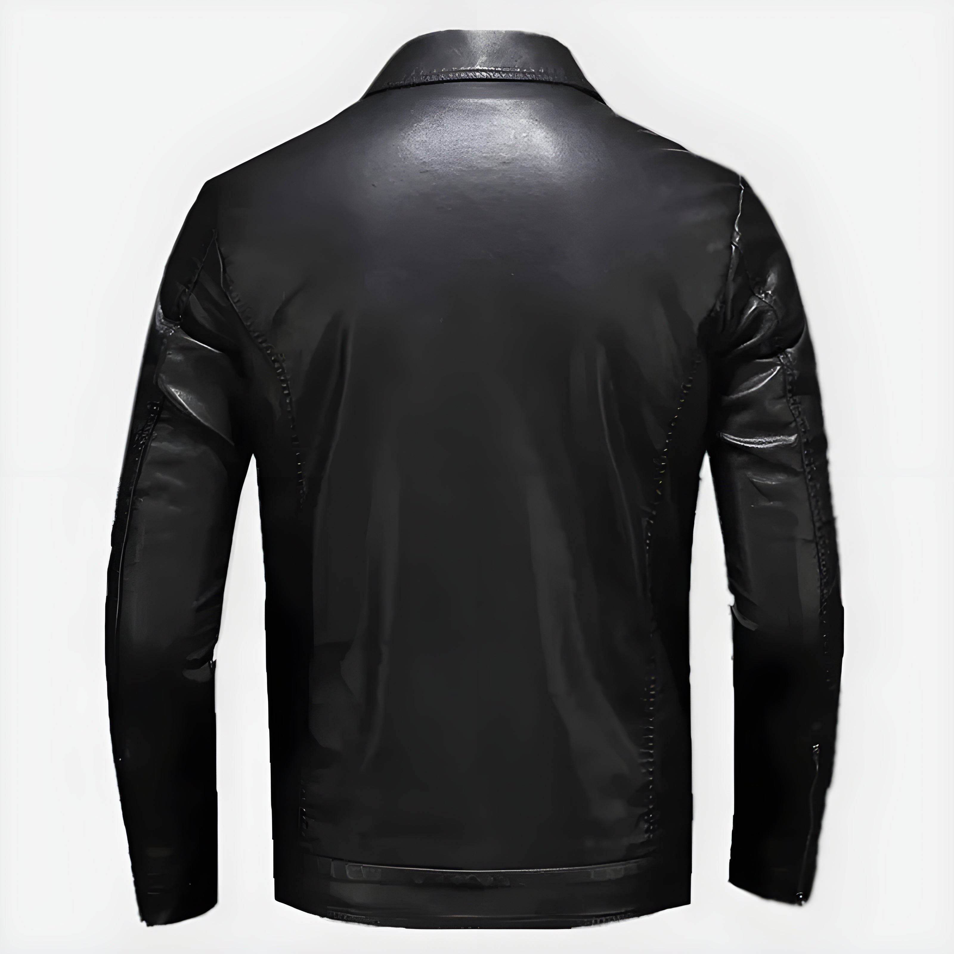 Men's Vegan Leather Moto Jacket