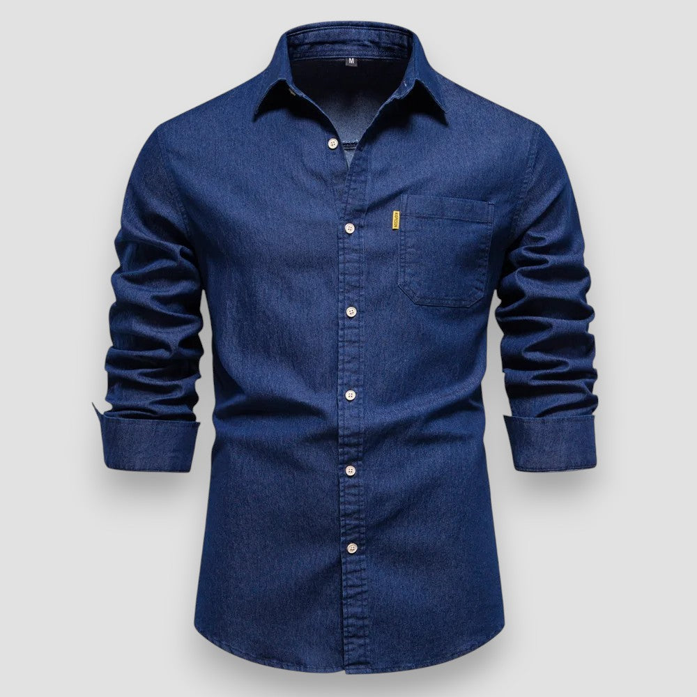 Men's Slim Fit Denim Shirt